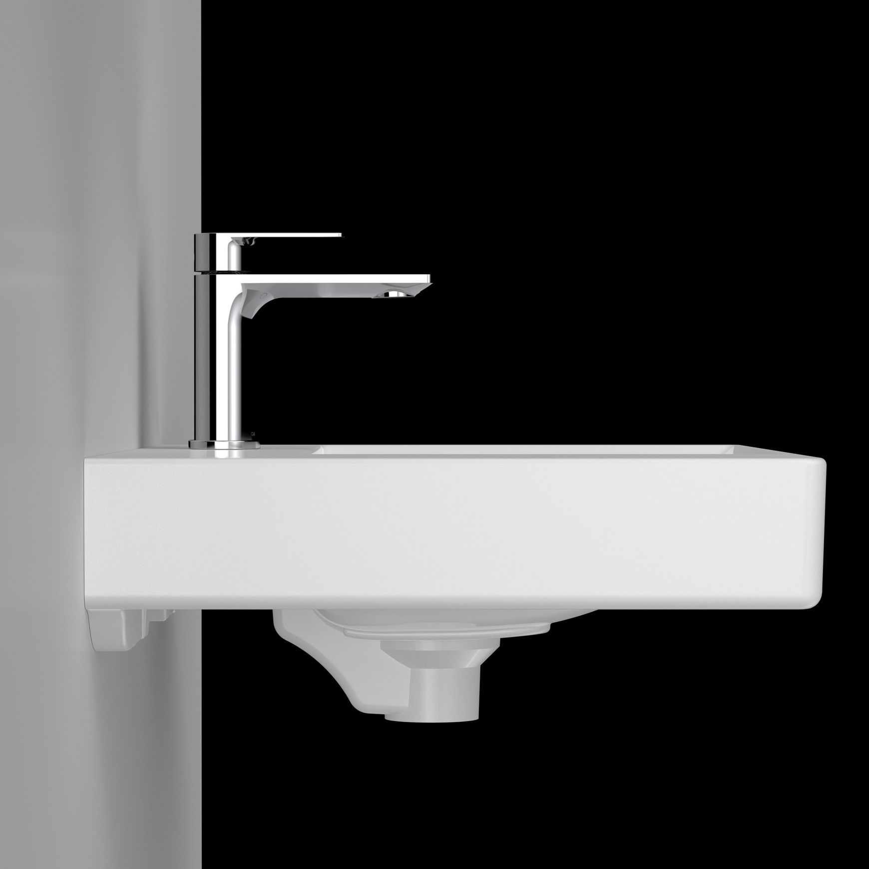 Urbane II Left Hand Shelf Wall Basin