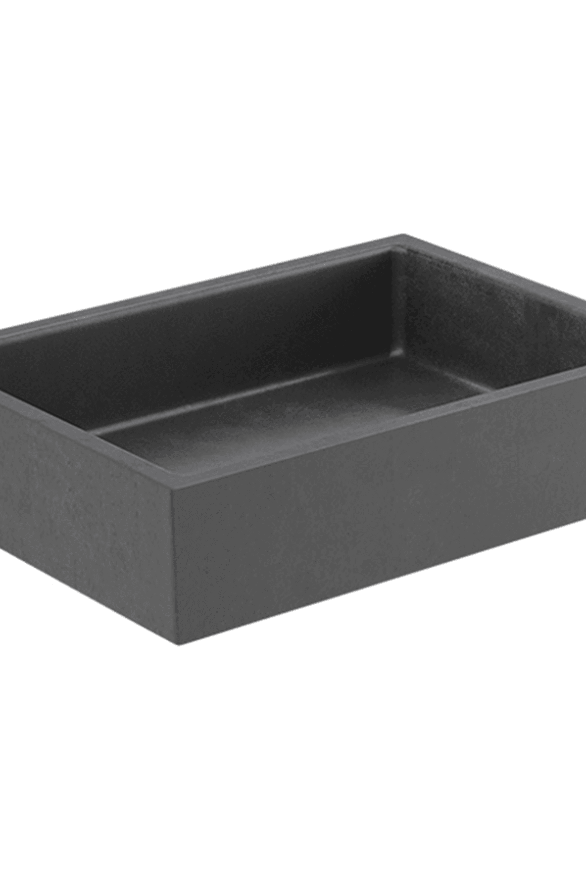 Elementi Bare Concrete Square Vessel Basin