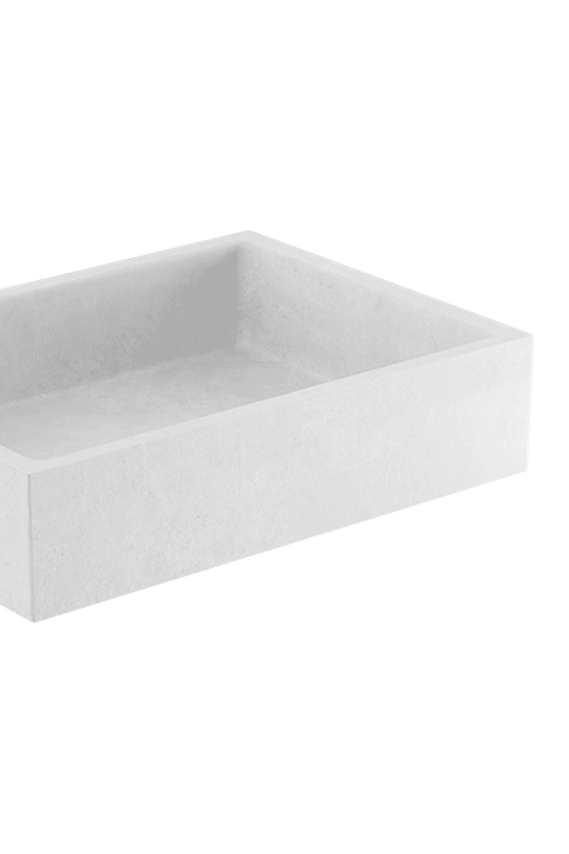 Elementi Bare Concrete Square Vessel Basin
