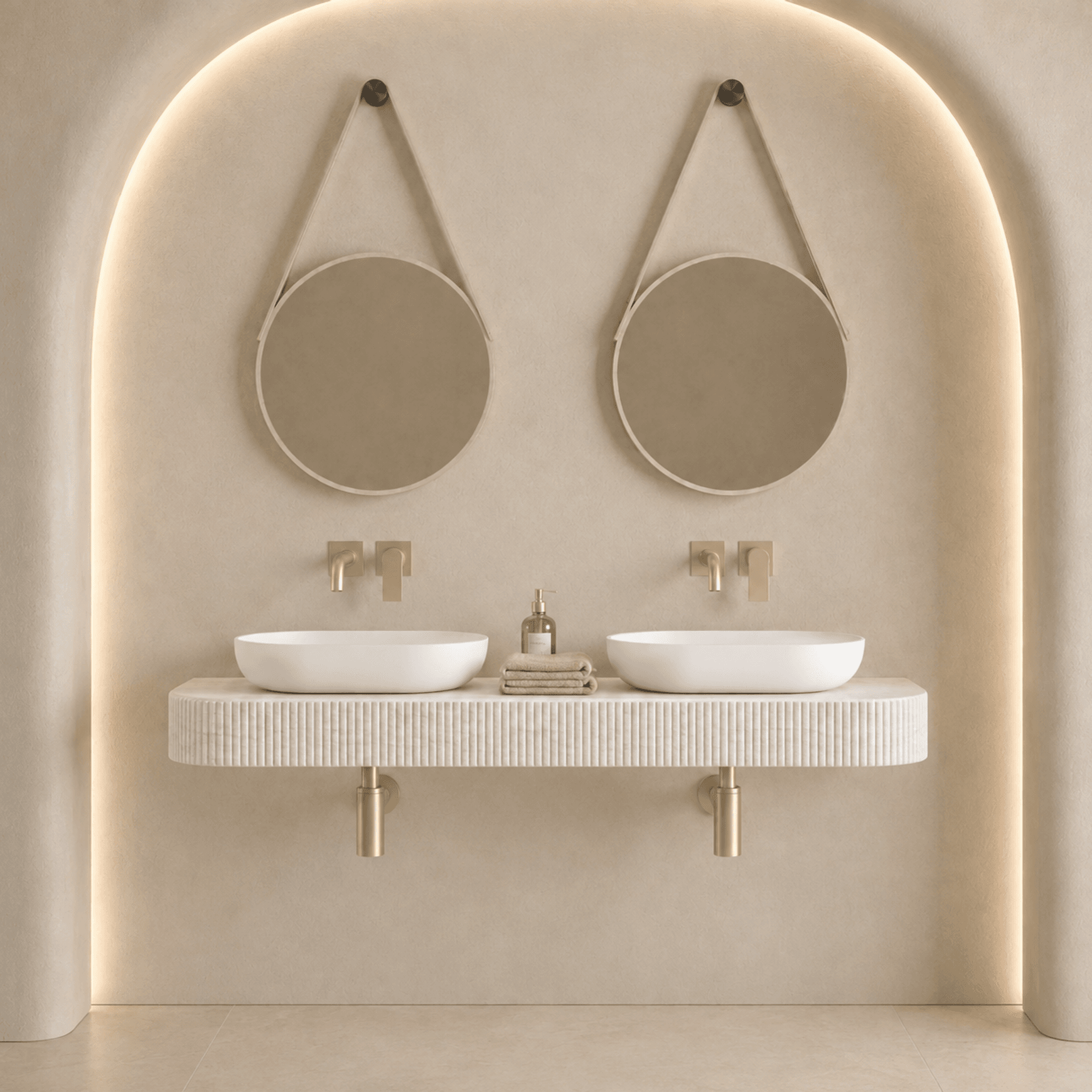 Desert Rock Vanity With Countertop Basin - DRV009