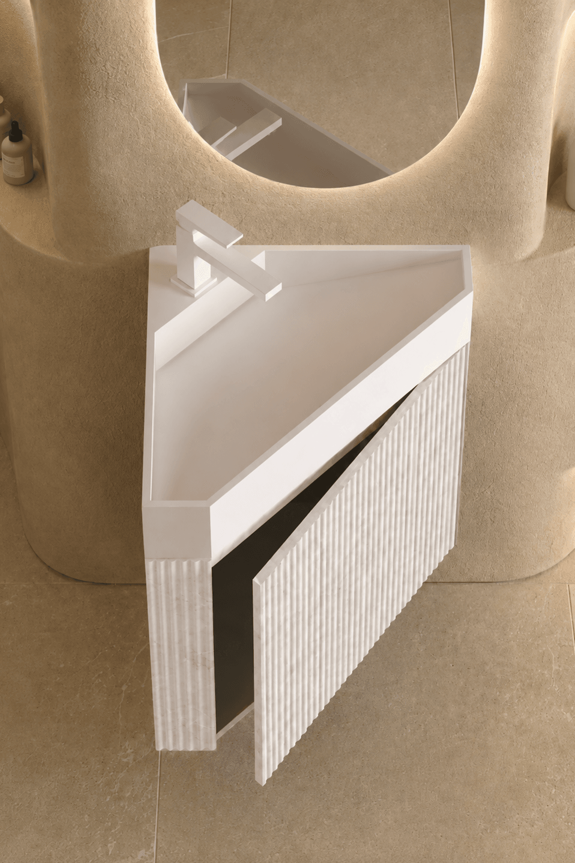 Desert Rock Wall Hung Vanity and Basin - DRV020
