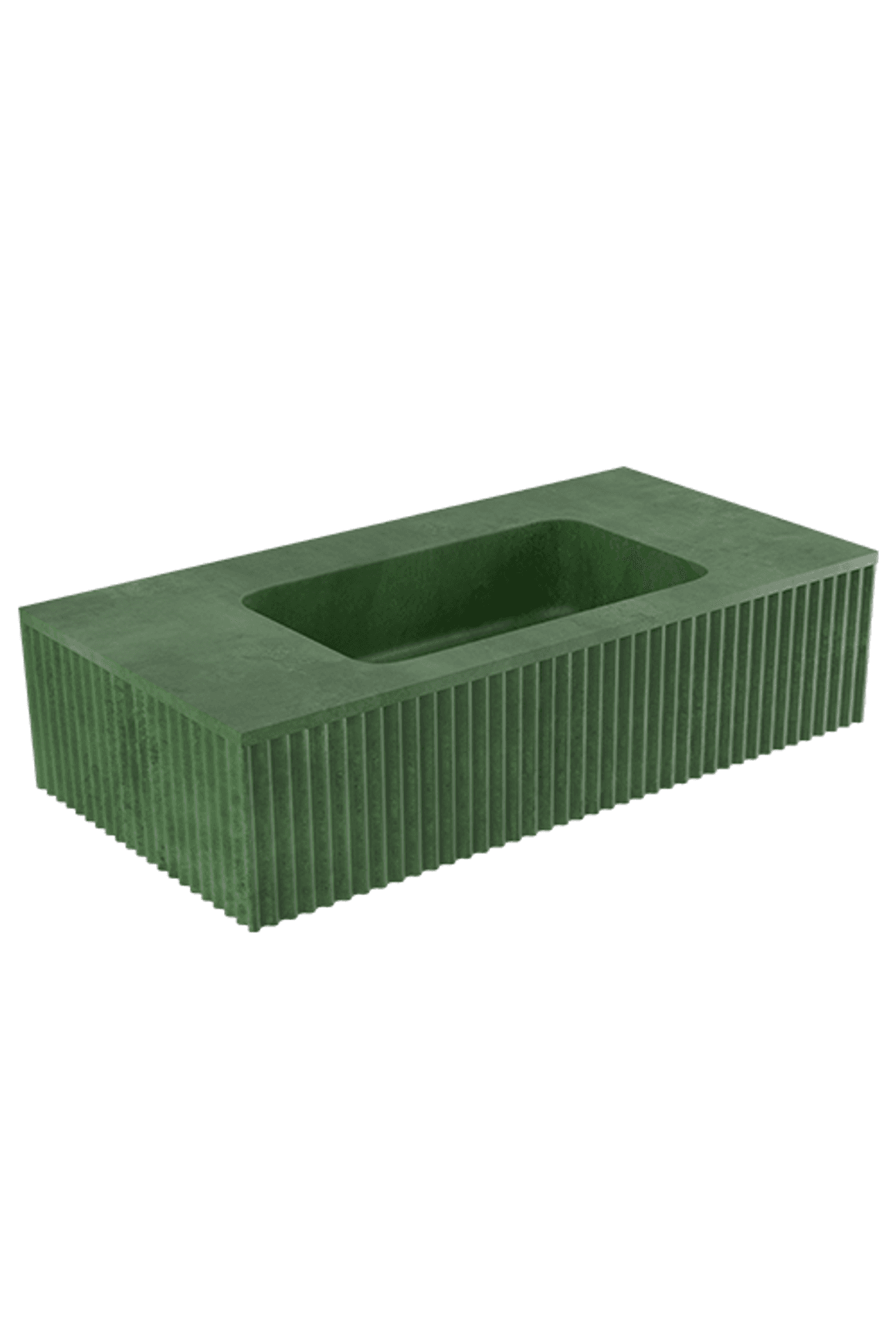 Bare Fluted Wall Basin