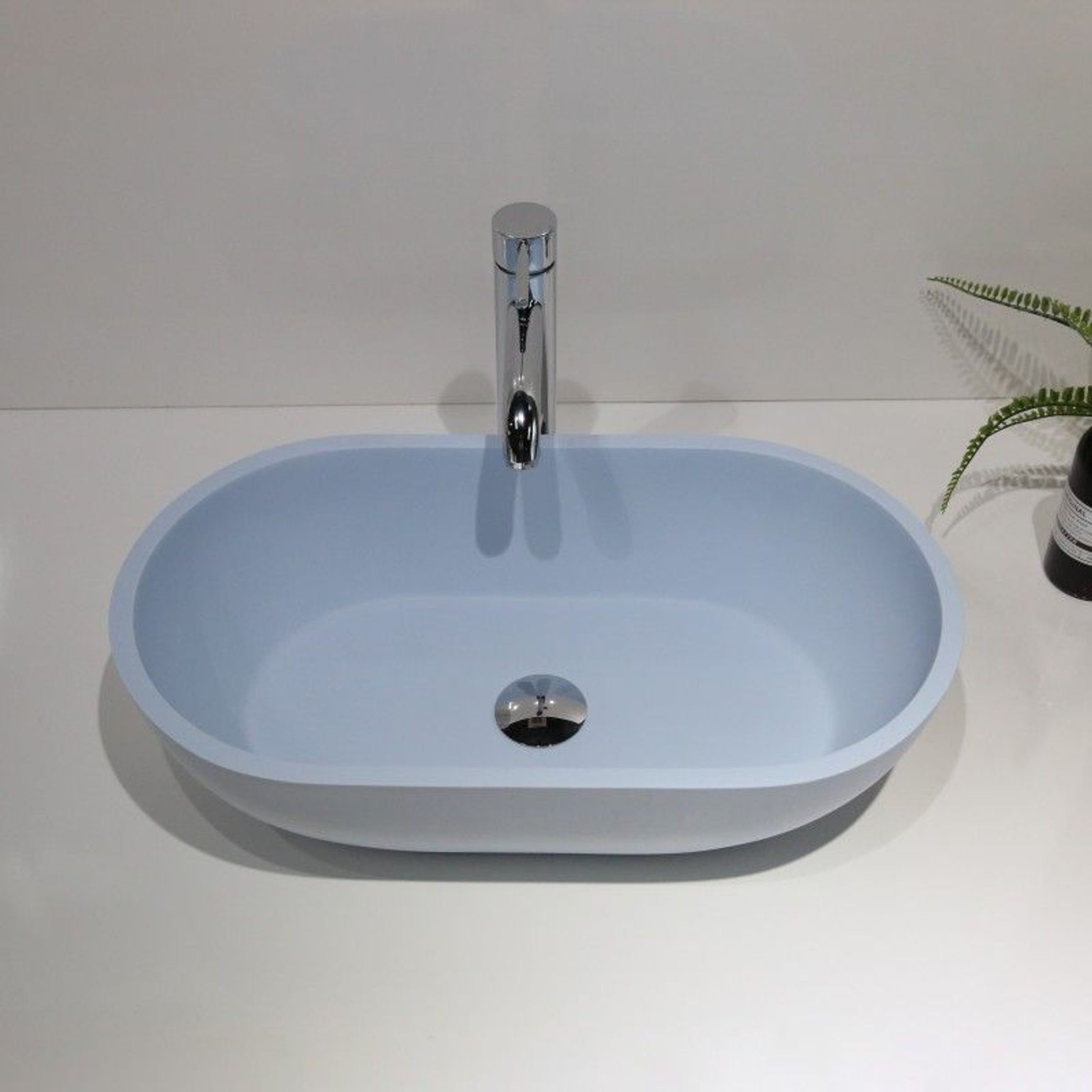 Hugi B1312 Oval 560mm Basin Sky Blue