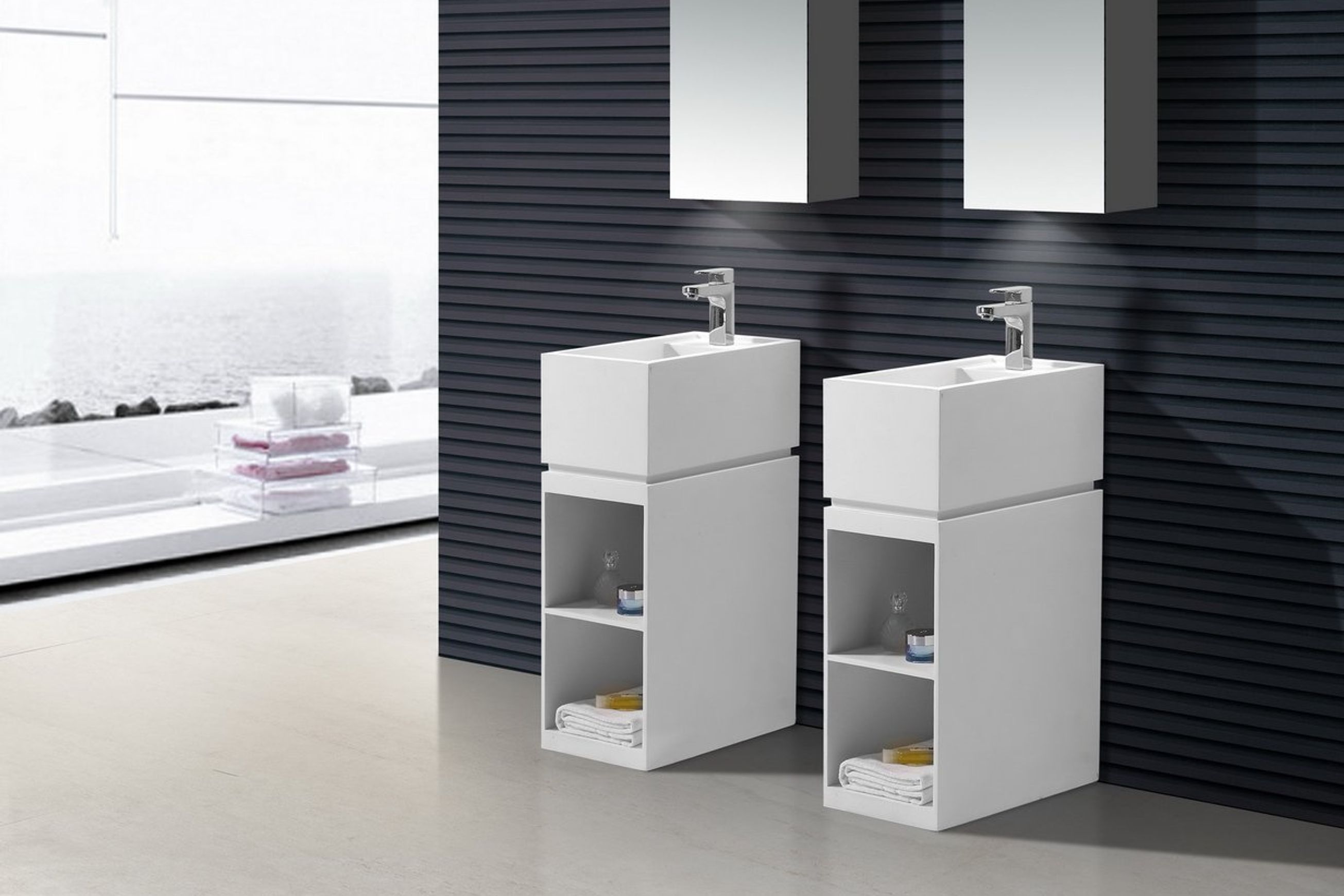 B1585 Freestanding Stone Basin Unit