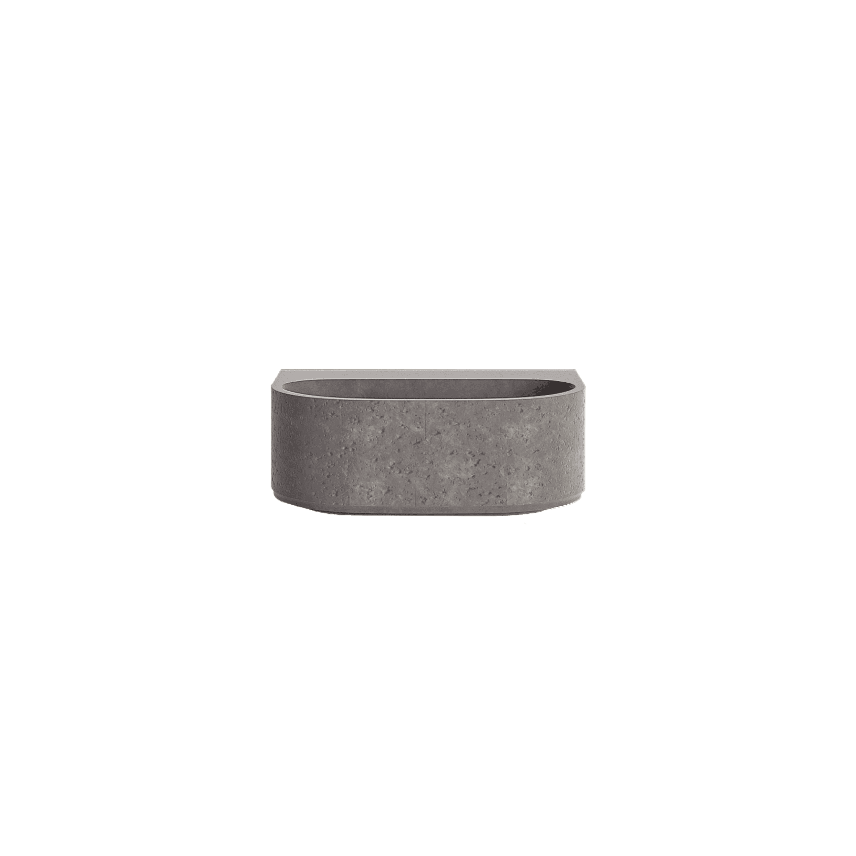 Nelios Concrete Wall Hung Basin | Matte White