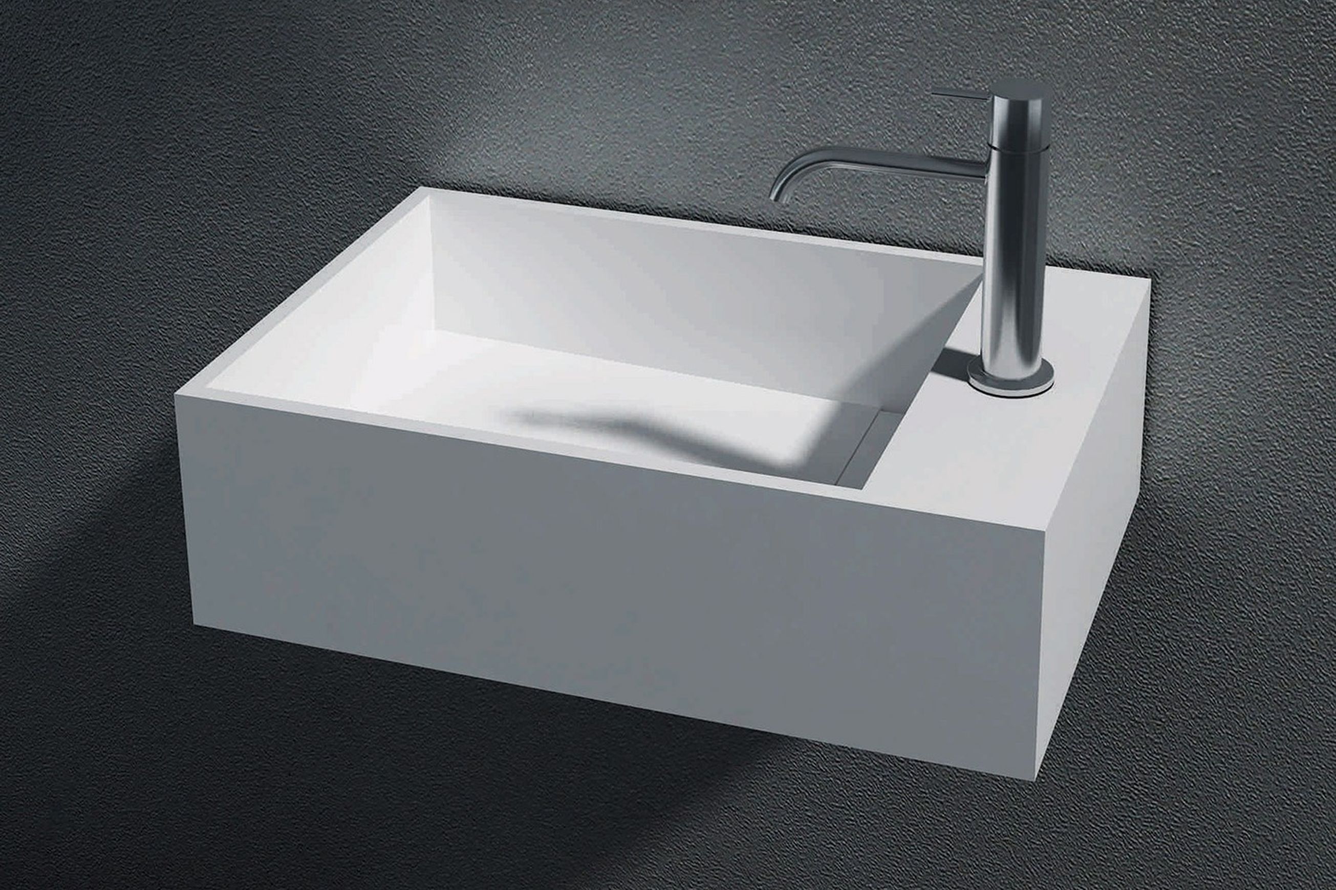 Plano 300 Wall Hung Basin - Small Bathroom Vanity