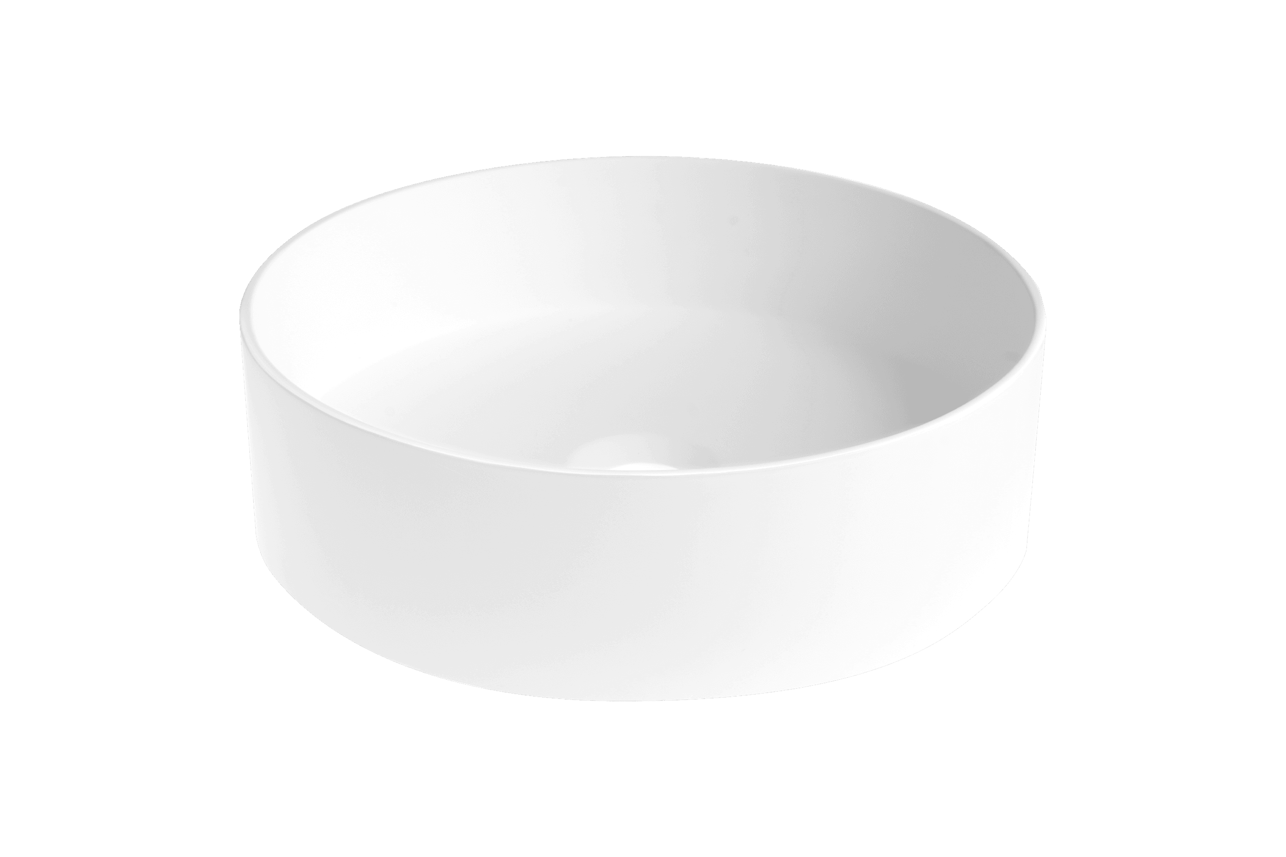 iStone Round Basin 380 x 110mm Matte White