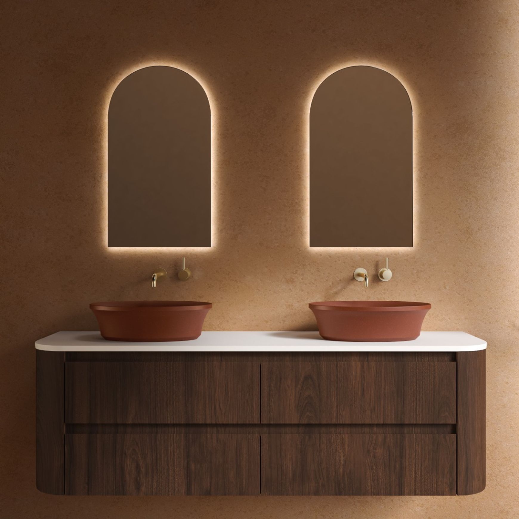 Flute Oval Vessel Basin