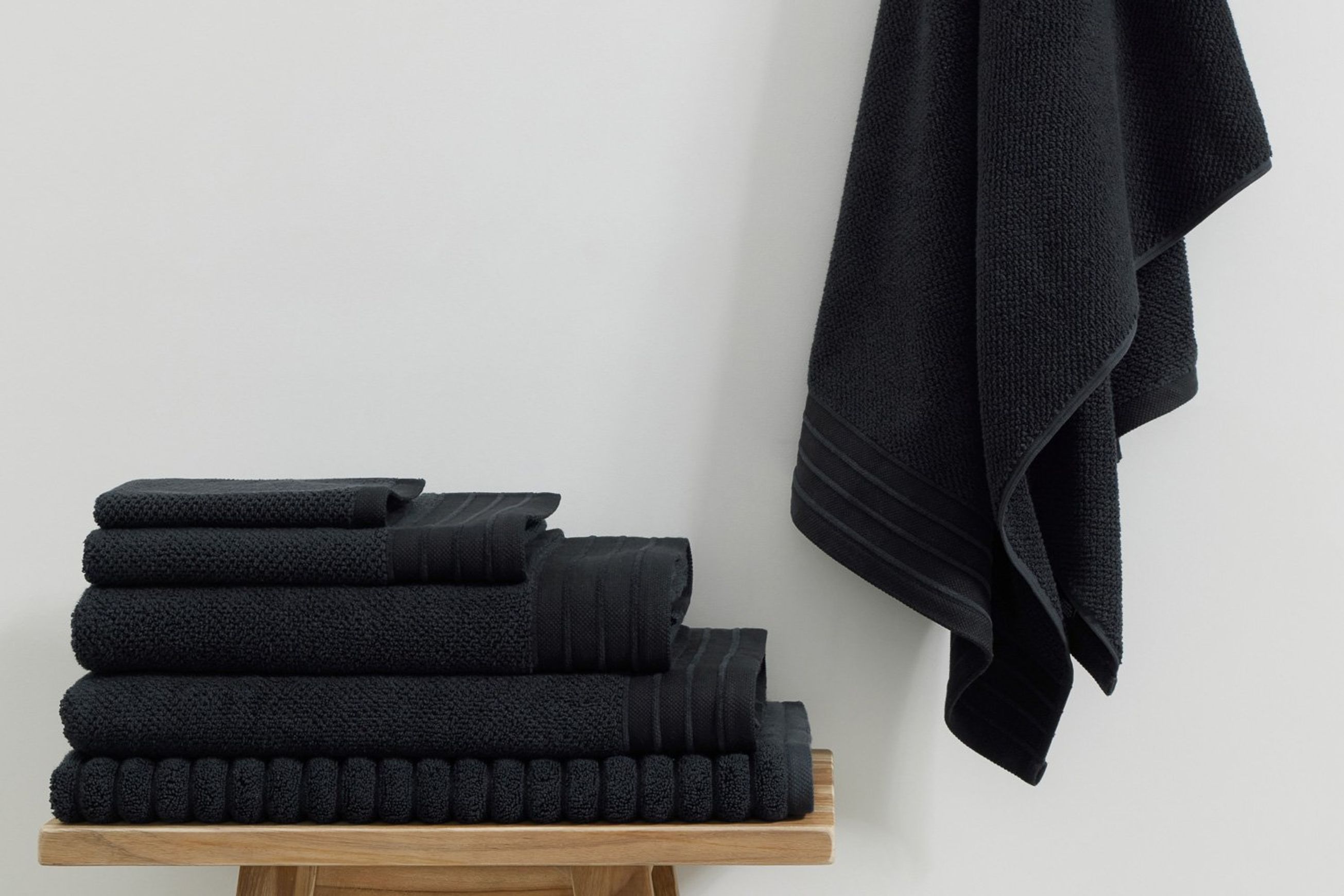 Family Bath Towel Bundle - Black