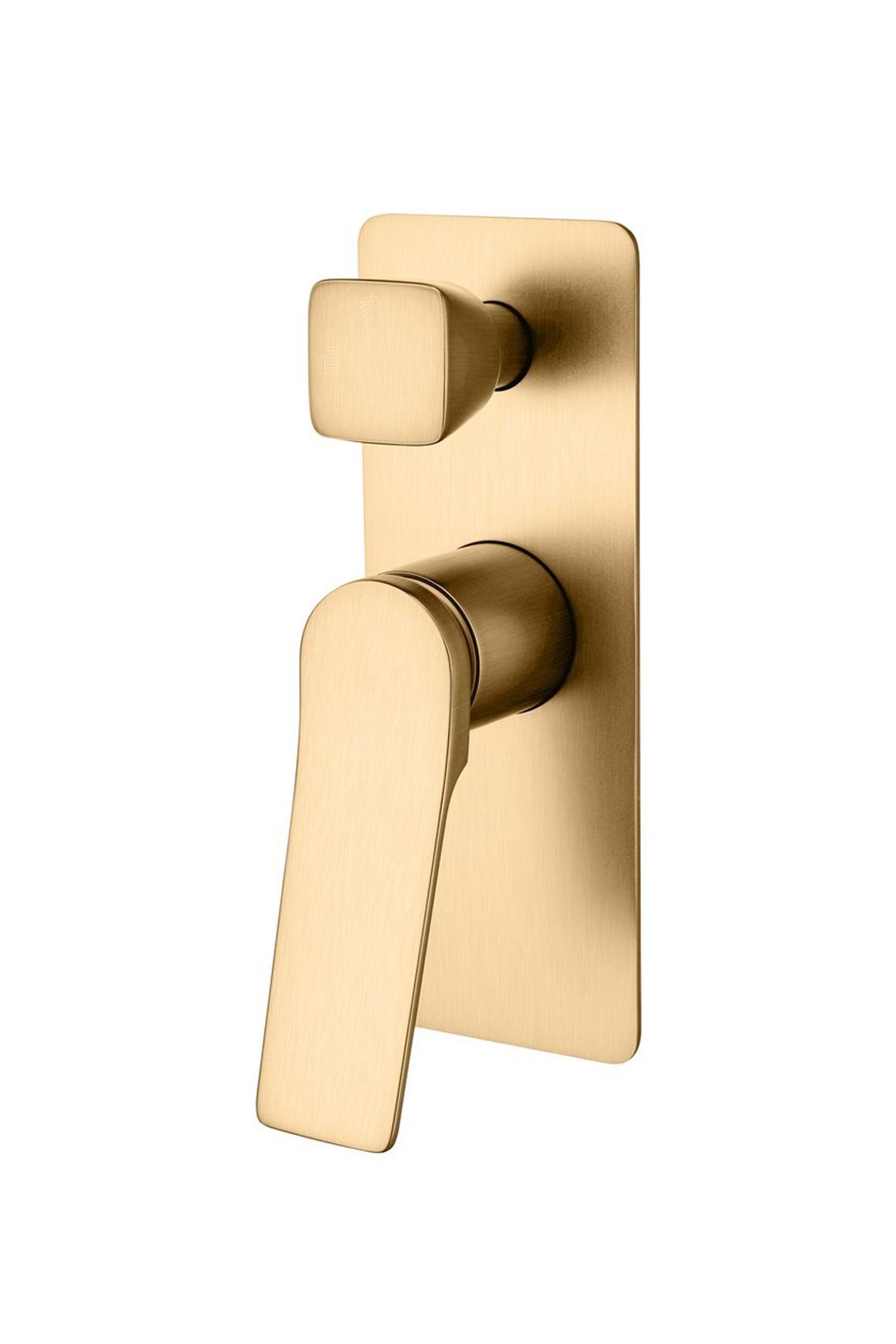 Rushy Wall Mixer With Diverter Brushed Brass