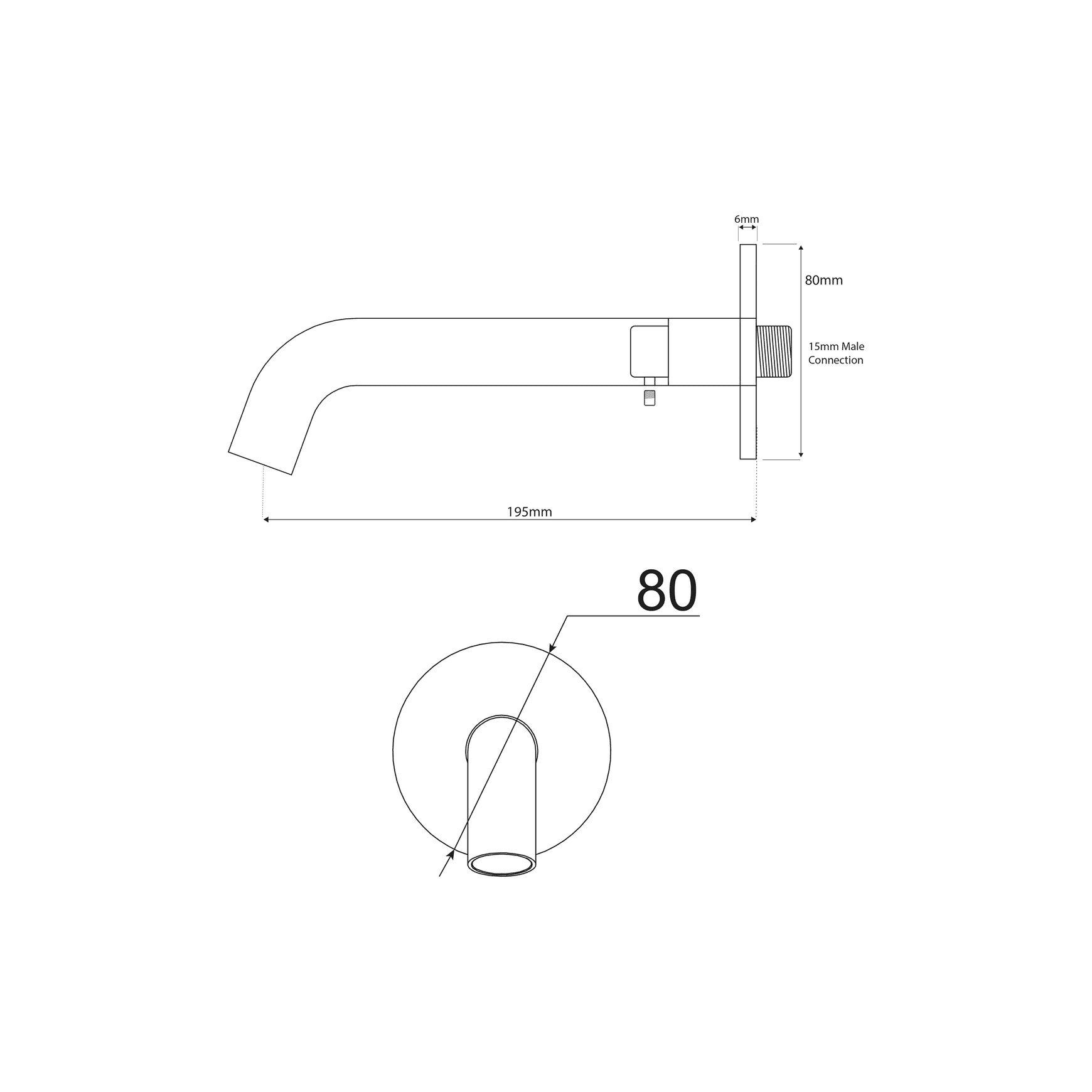 Storm Bath Spout