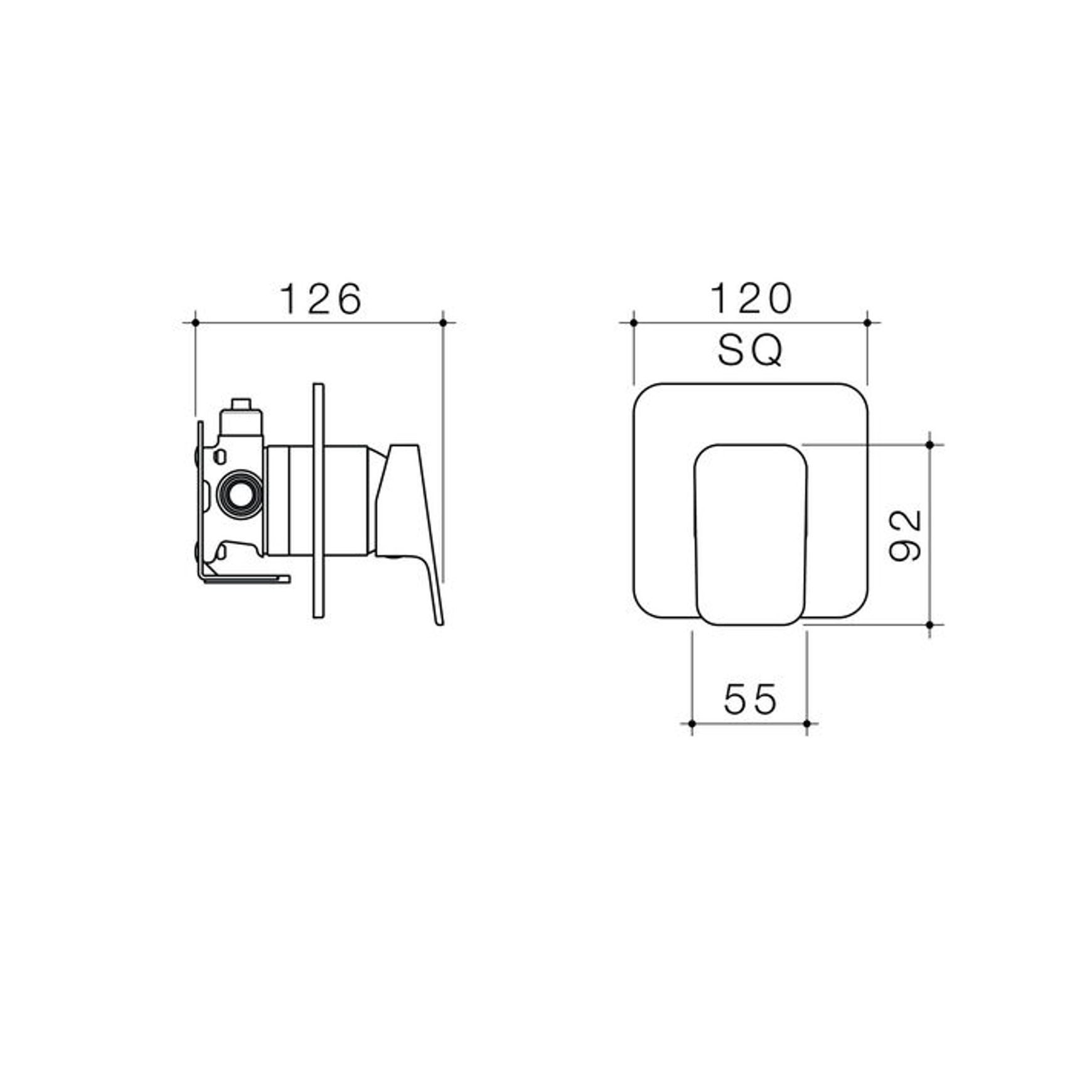 Waipori MK2 Shower Mixer With Fastflow 2 - Lead Free