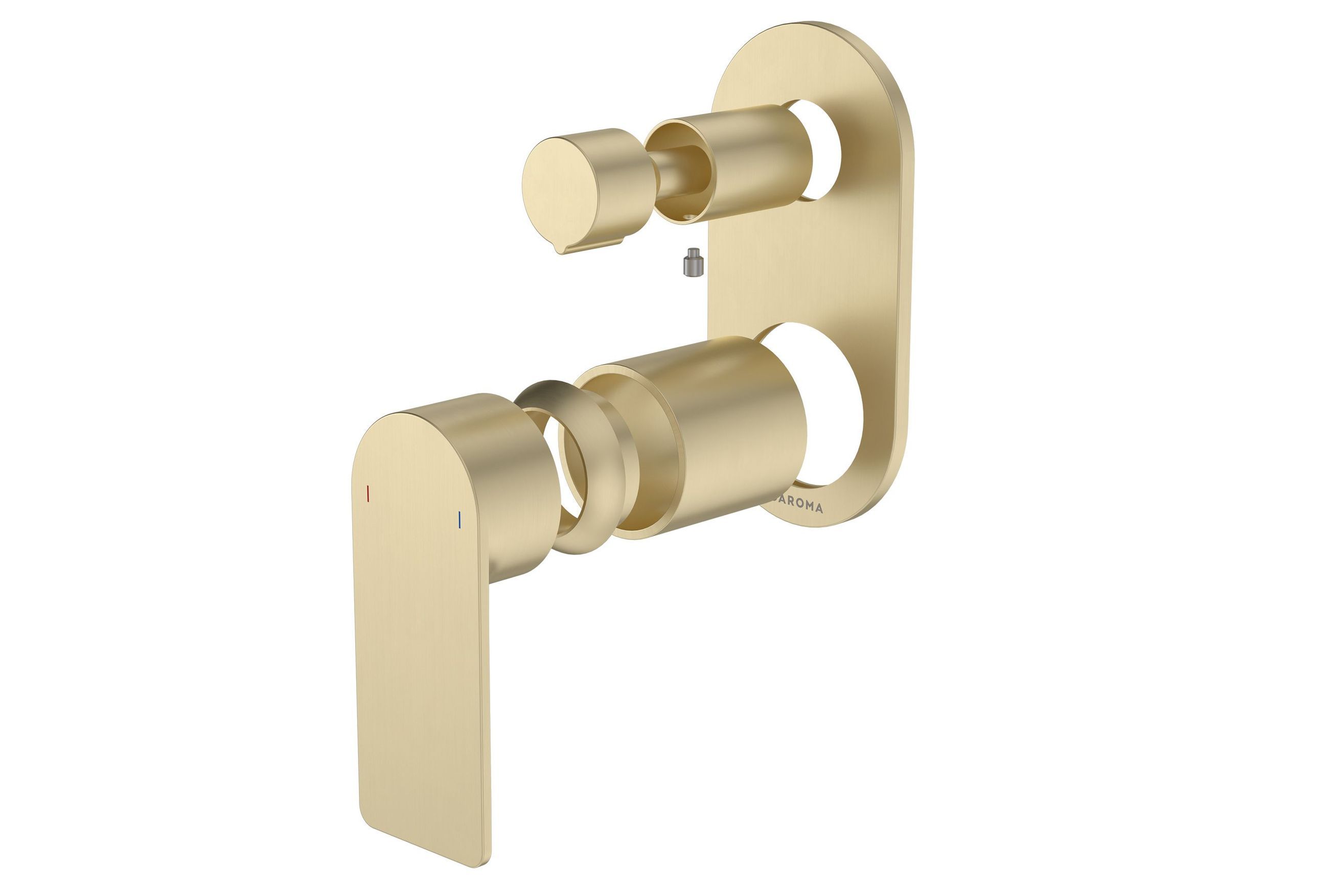 Urbane II Bath/Shower Mixer with Diverter Trim Kit Rounded Cover Plate