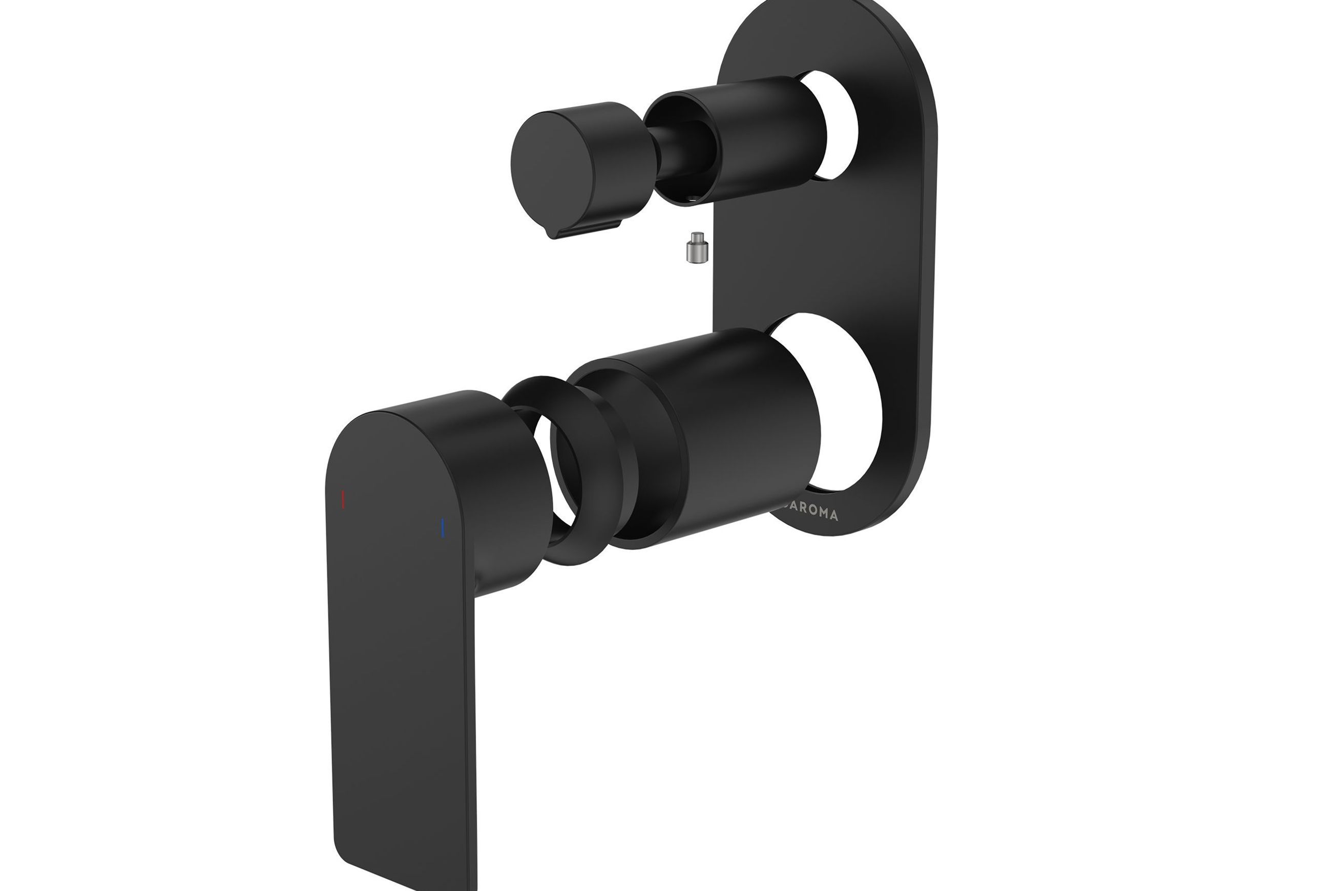 Urbane II Bath/Shower Mixer with Diverter Trim Kit Rounded Cover Plate