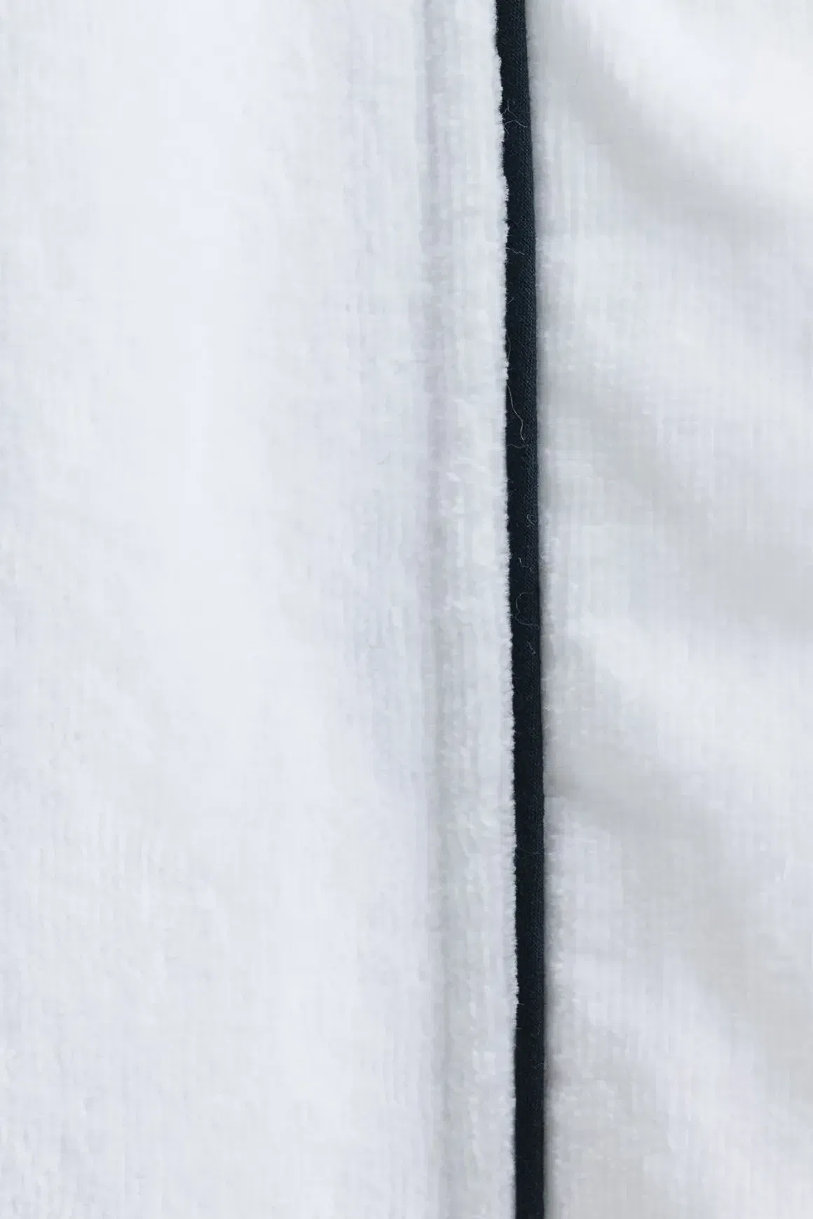 Cotton Velour Bathrobes with Piping