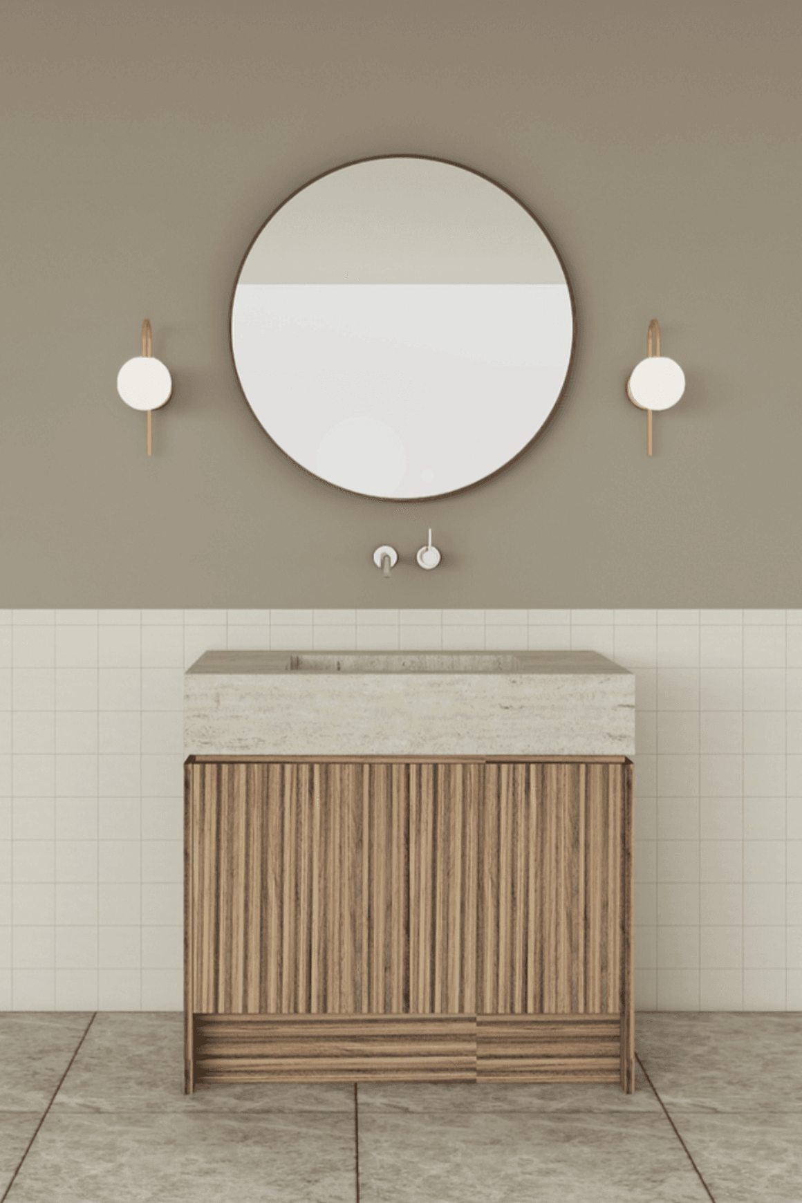 TERRA Vanity | Floor-standing with doors W910mm