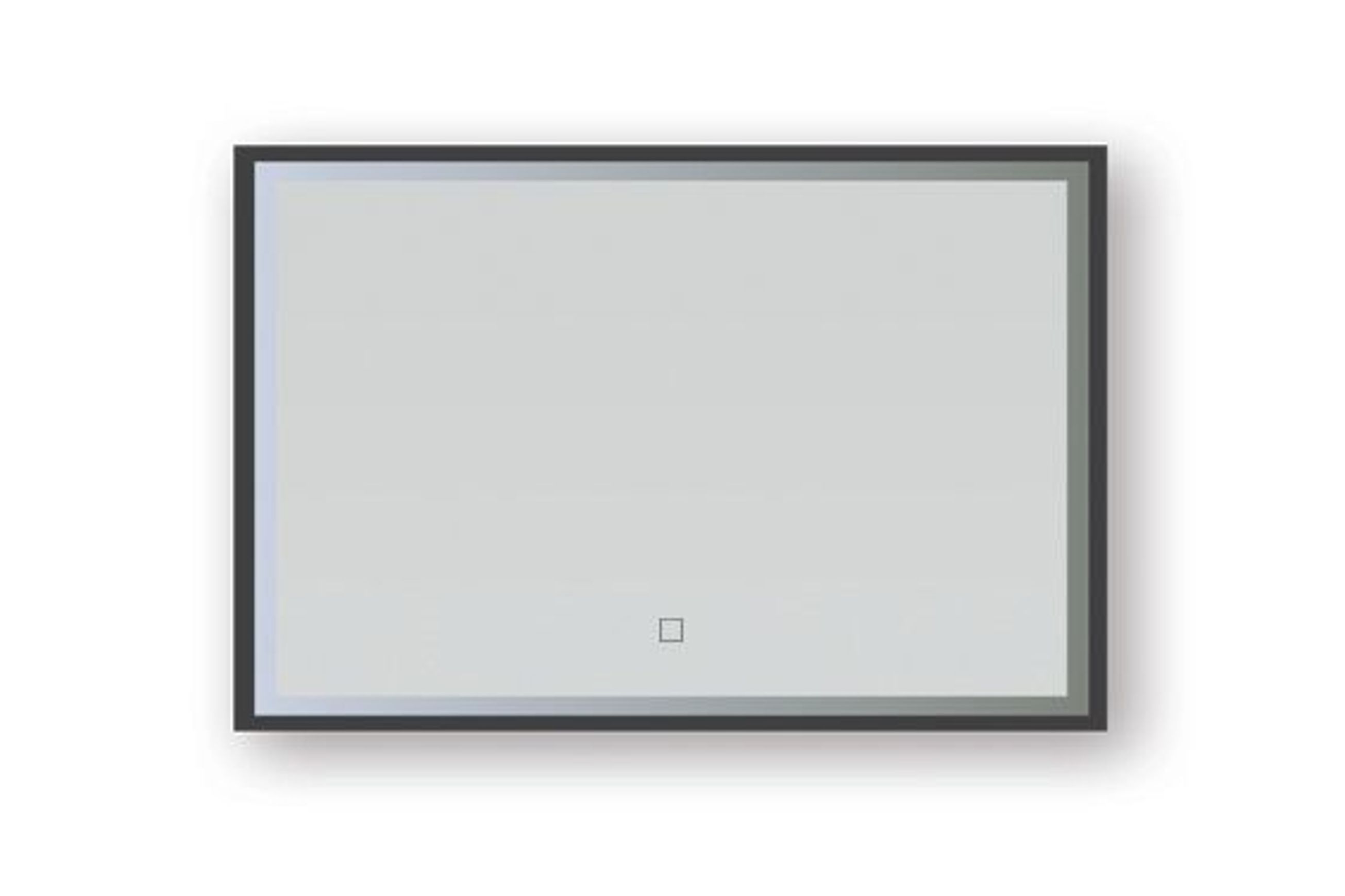 Broadway Rectangular Black Frame LED Mirror
