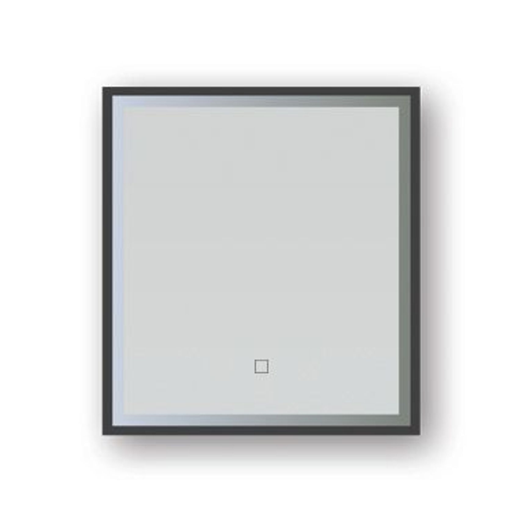 Broadway Rectangular Black Frame LED Mirror