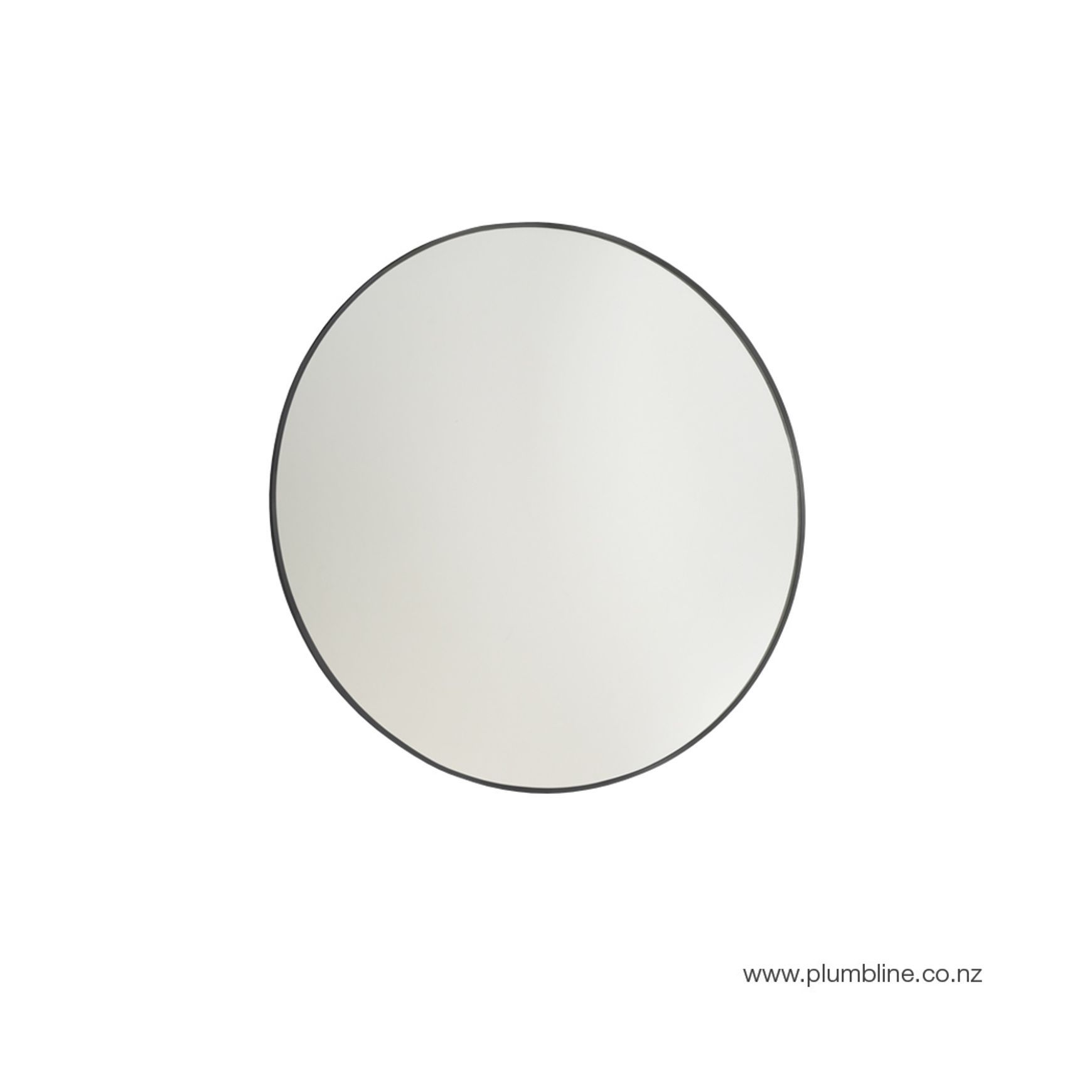 Frame 600 Round Mirror Black
