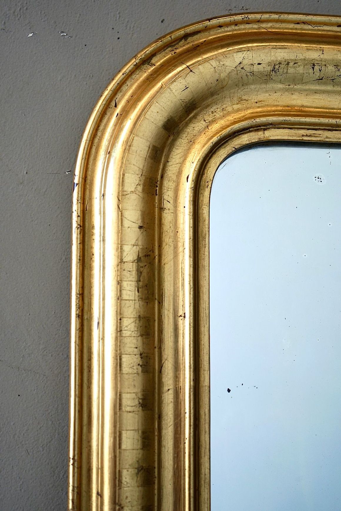 Antique French Louis Philippe Gilded Mirror