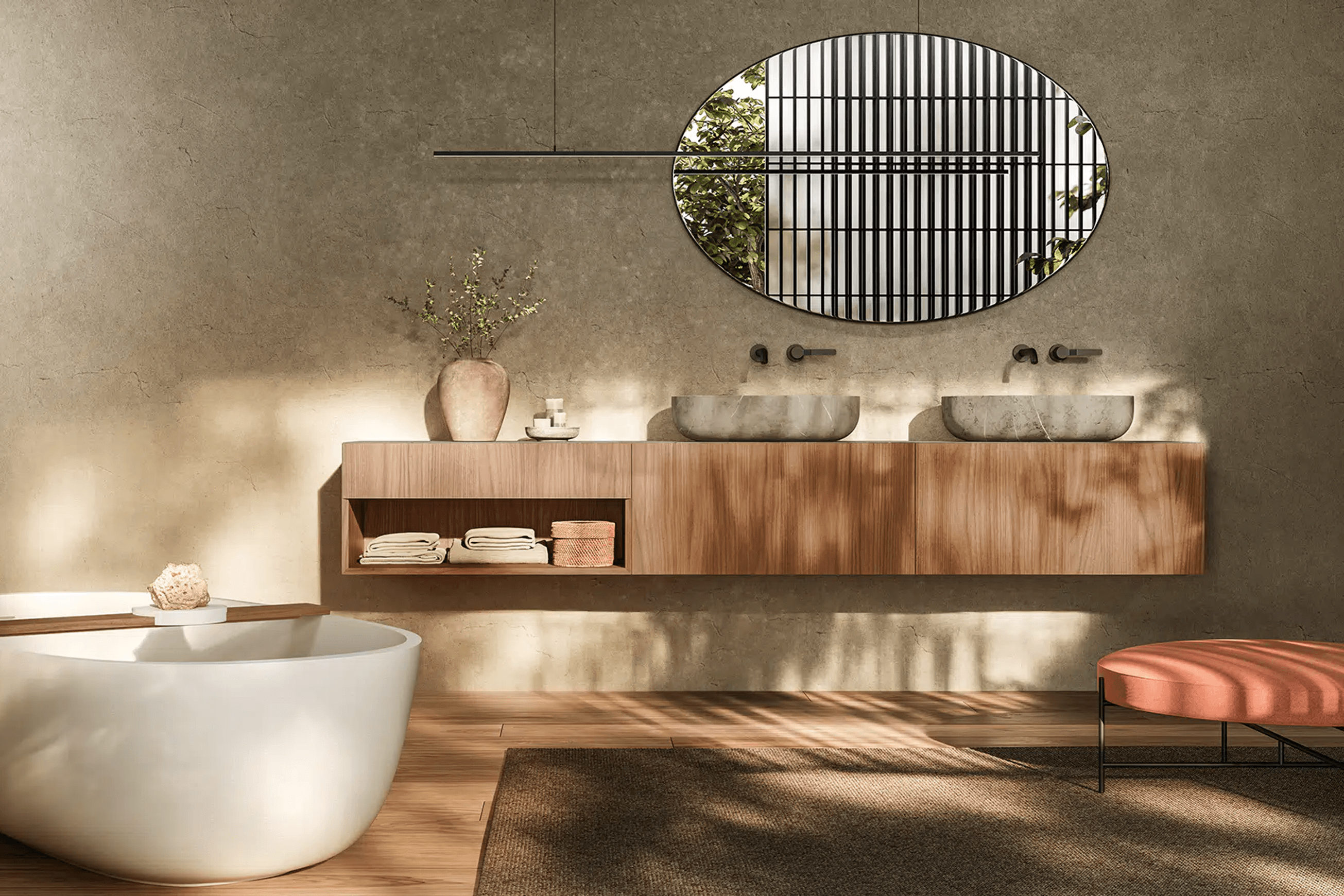 Lotus Mirror by Boffi