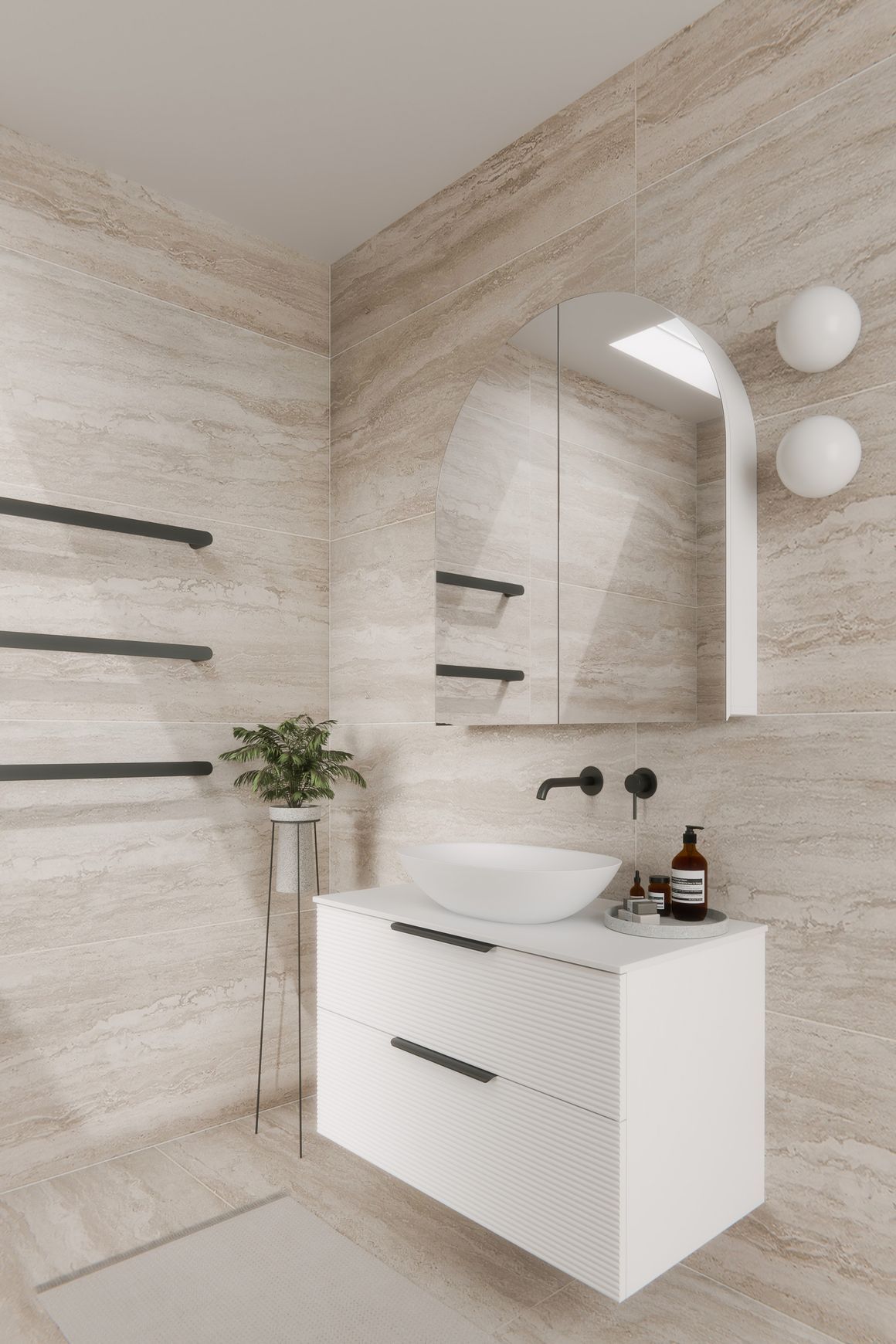 Code Neo Arch 850 Mirror Cabinet
