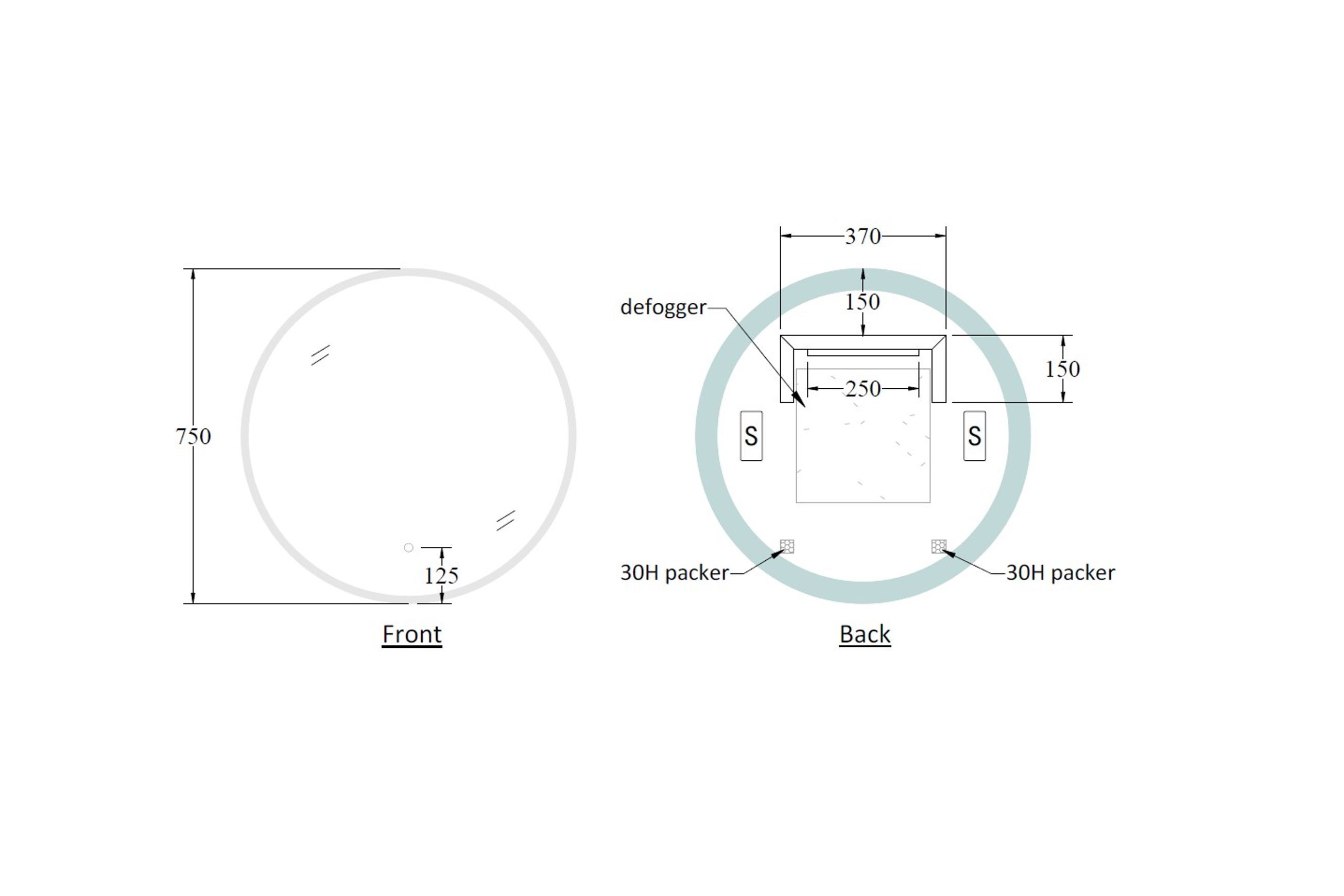 Code Solace Round Led Mirror Range