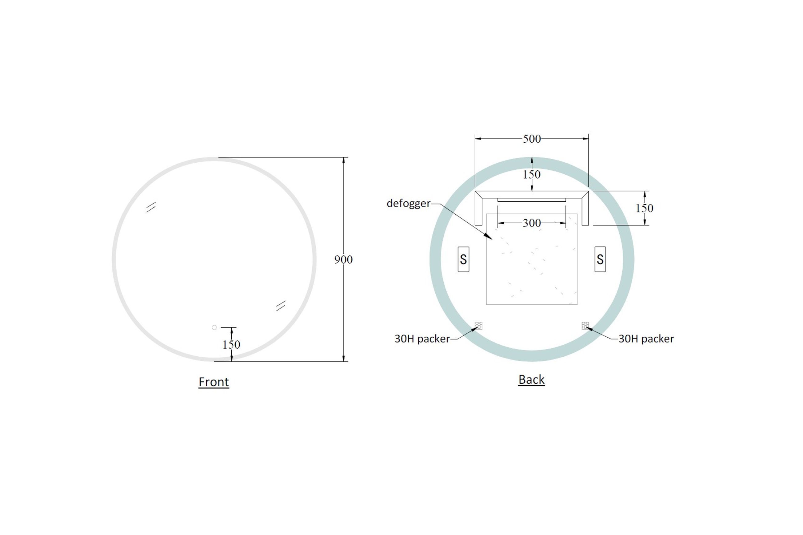Code Solace Round Led Mirror Range
