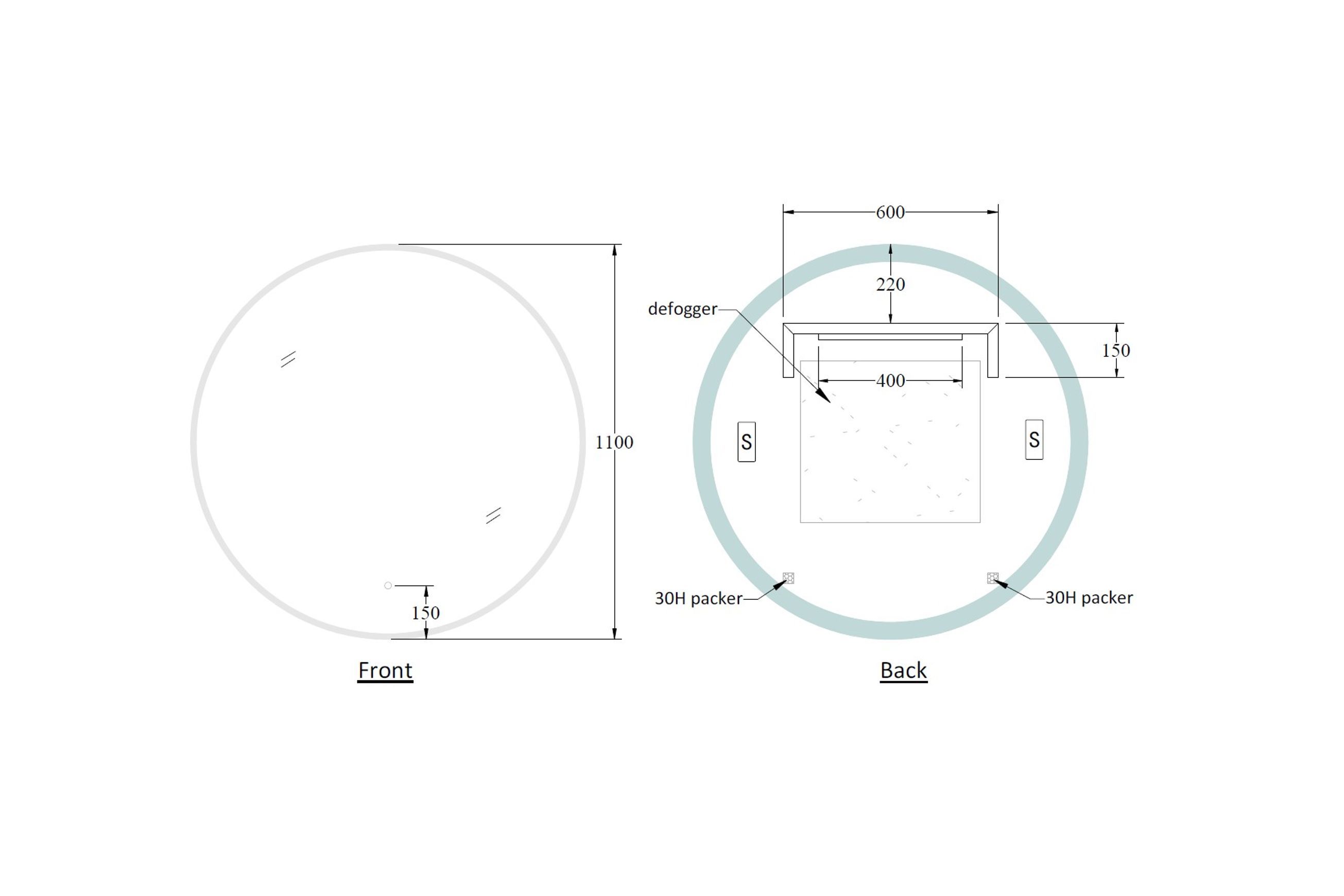 Code Solace Round Led Mirror Range