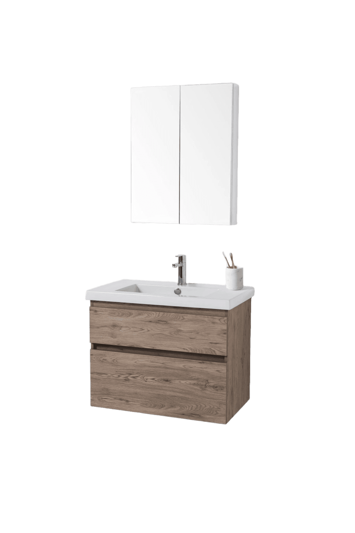 Cangas Wall-Hung Vanity, 2 Drawers