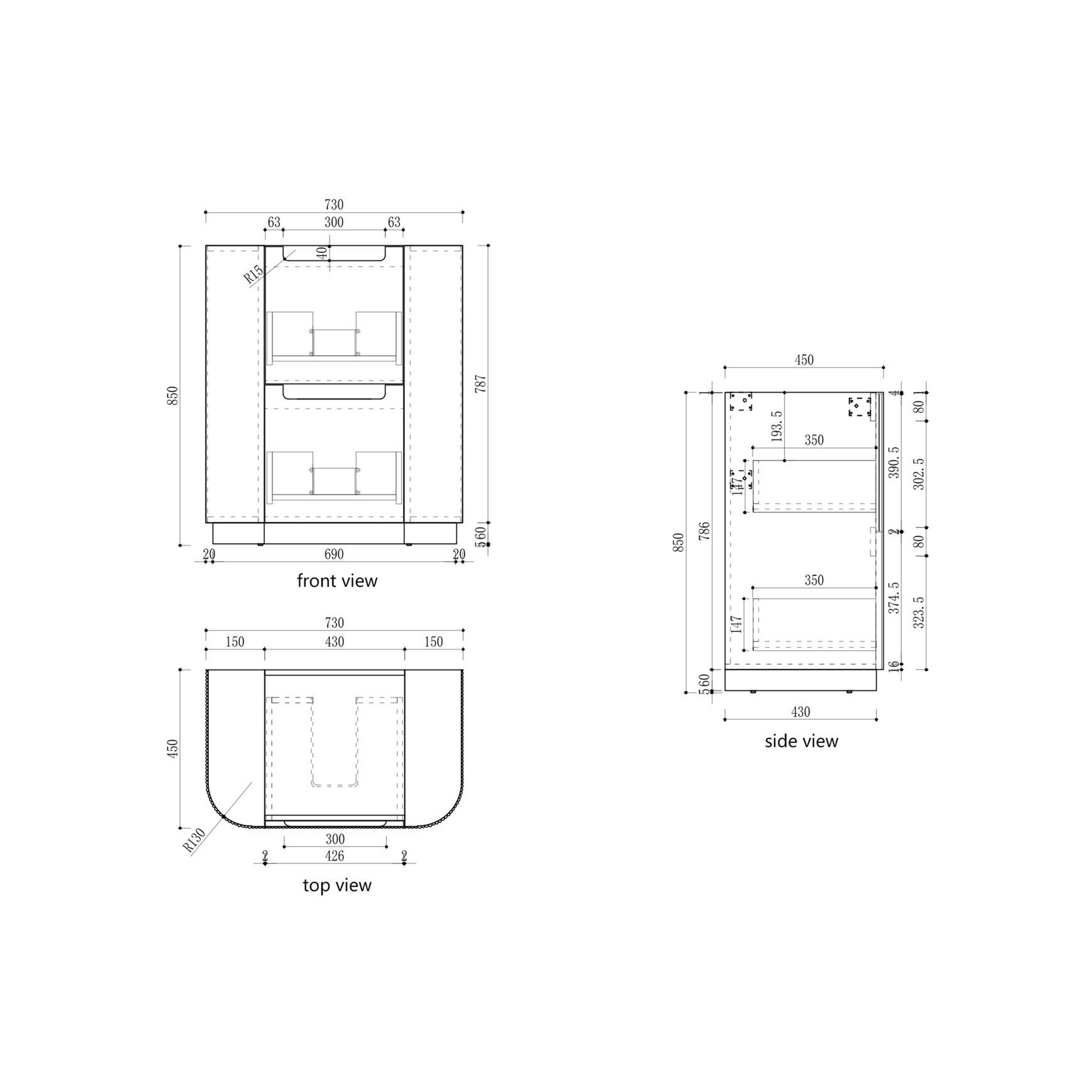 Aulic Curva Floor Standing