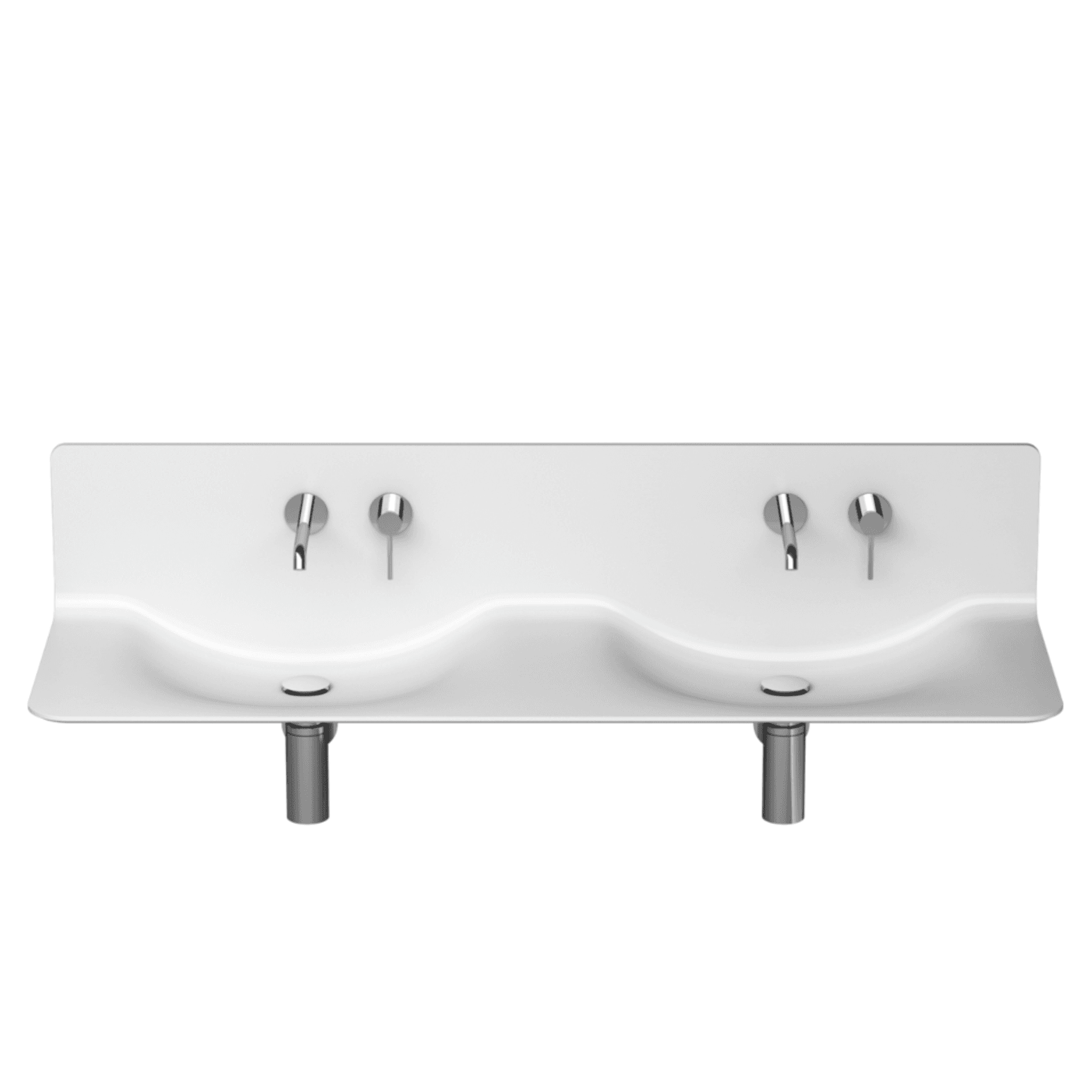 Corian® FLEX Modern Double Vanity