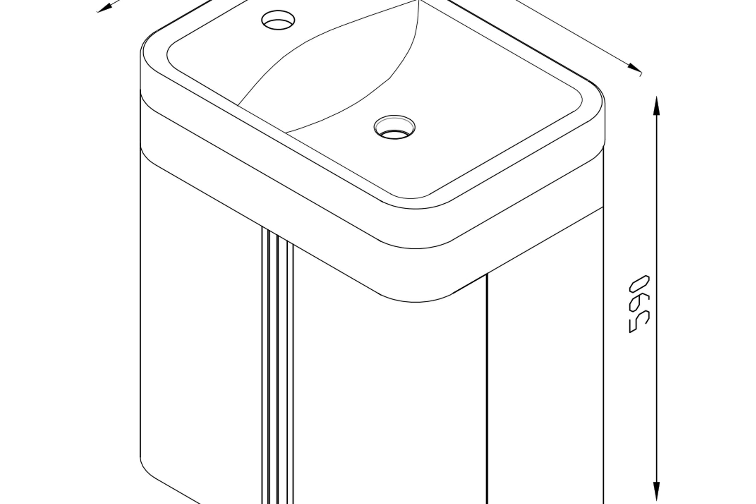 Kzoao Powder Room Vanity