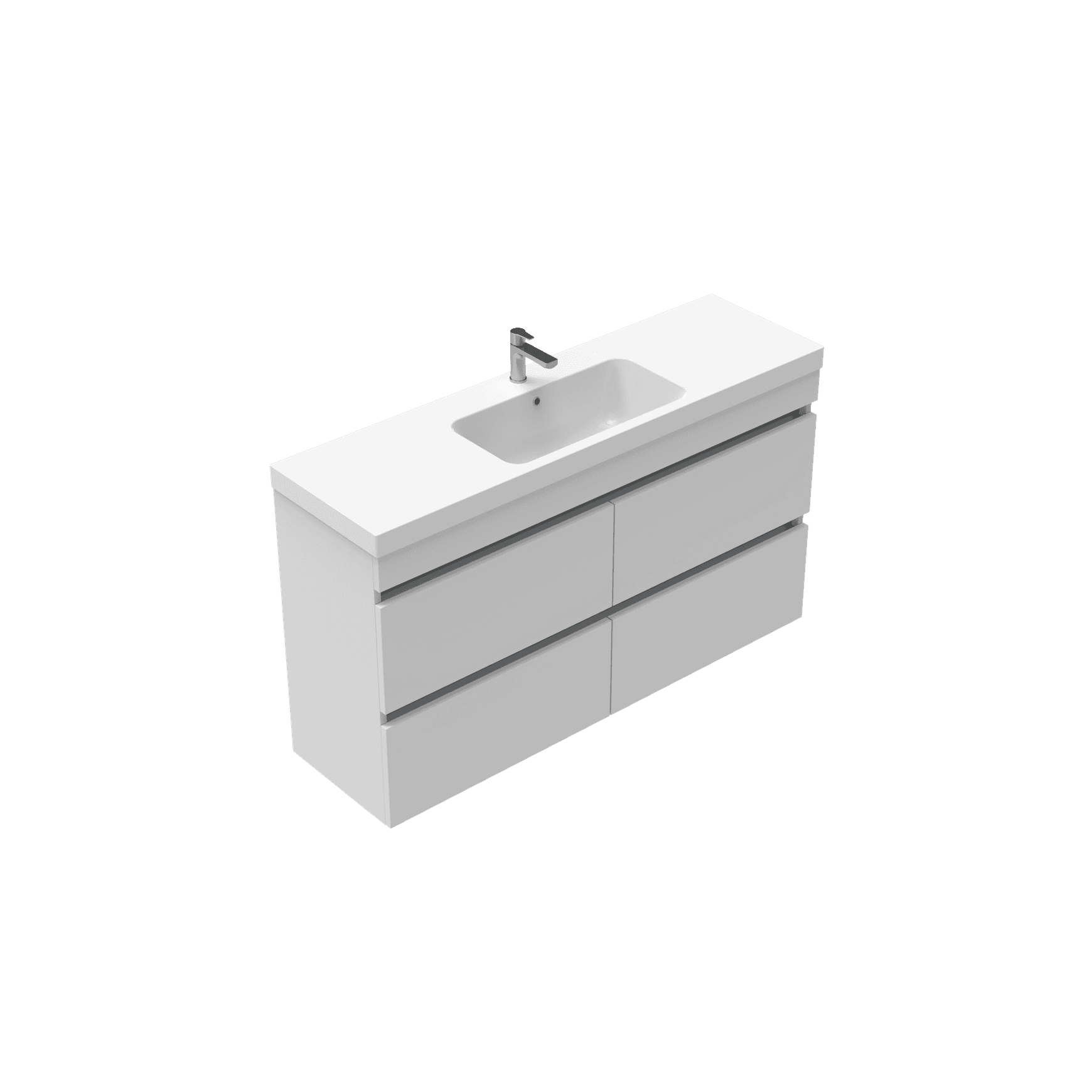 Brookfield Slim Wall Hung Double Height Vanity