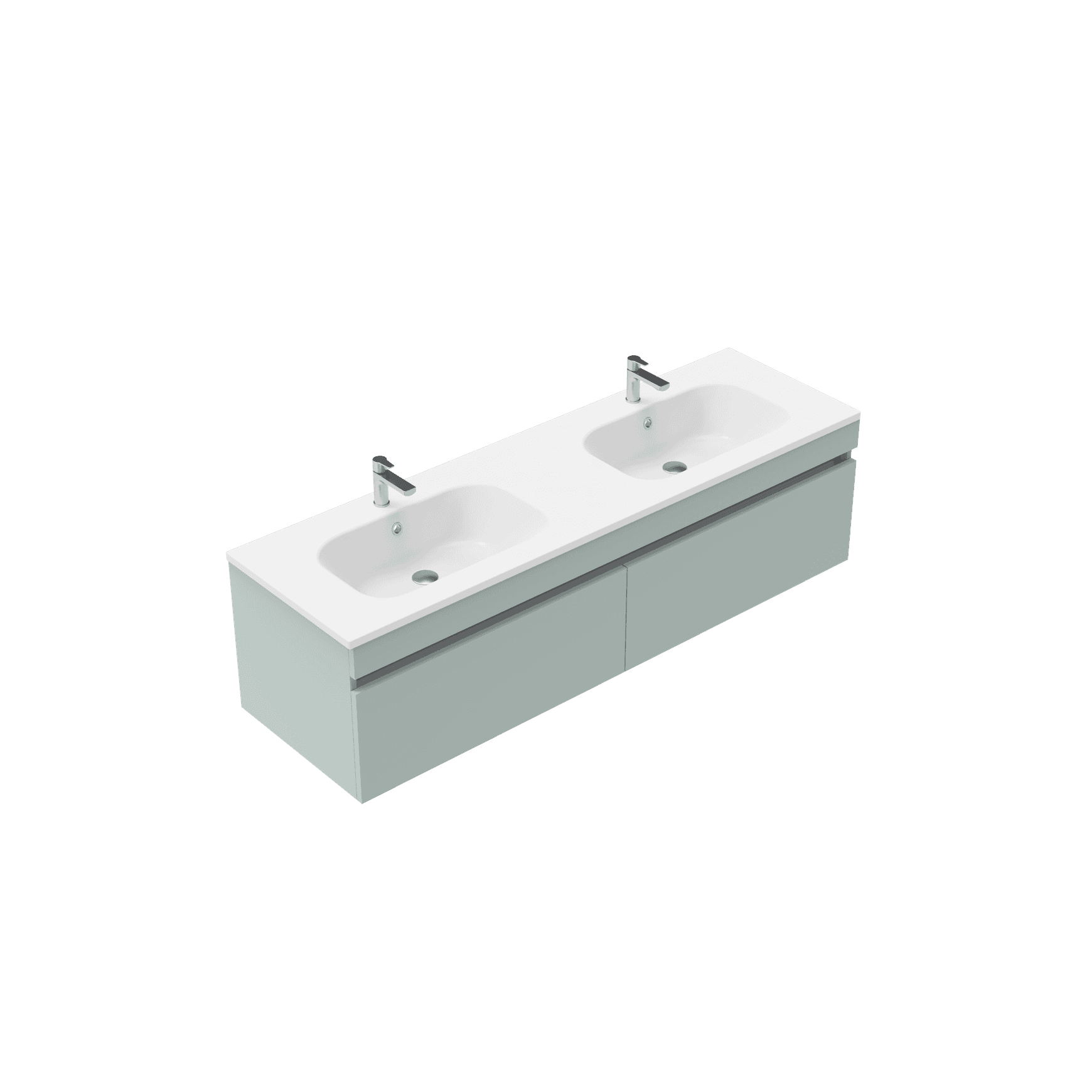 Brookfield Single Tier Wall Hung Vanity