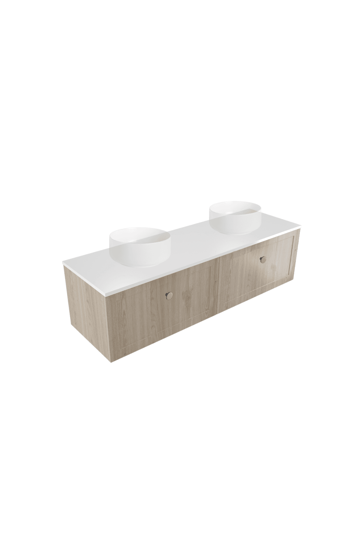 Telaio 1500 Double Bowl Wall Vanity