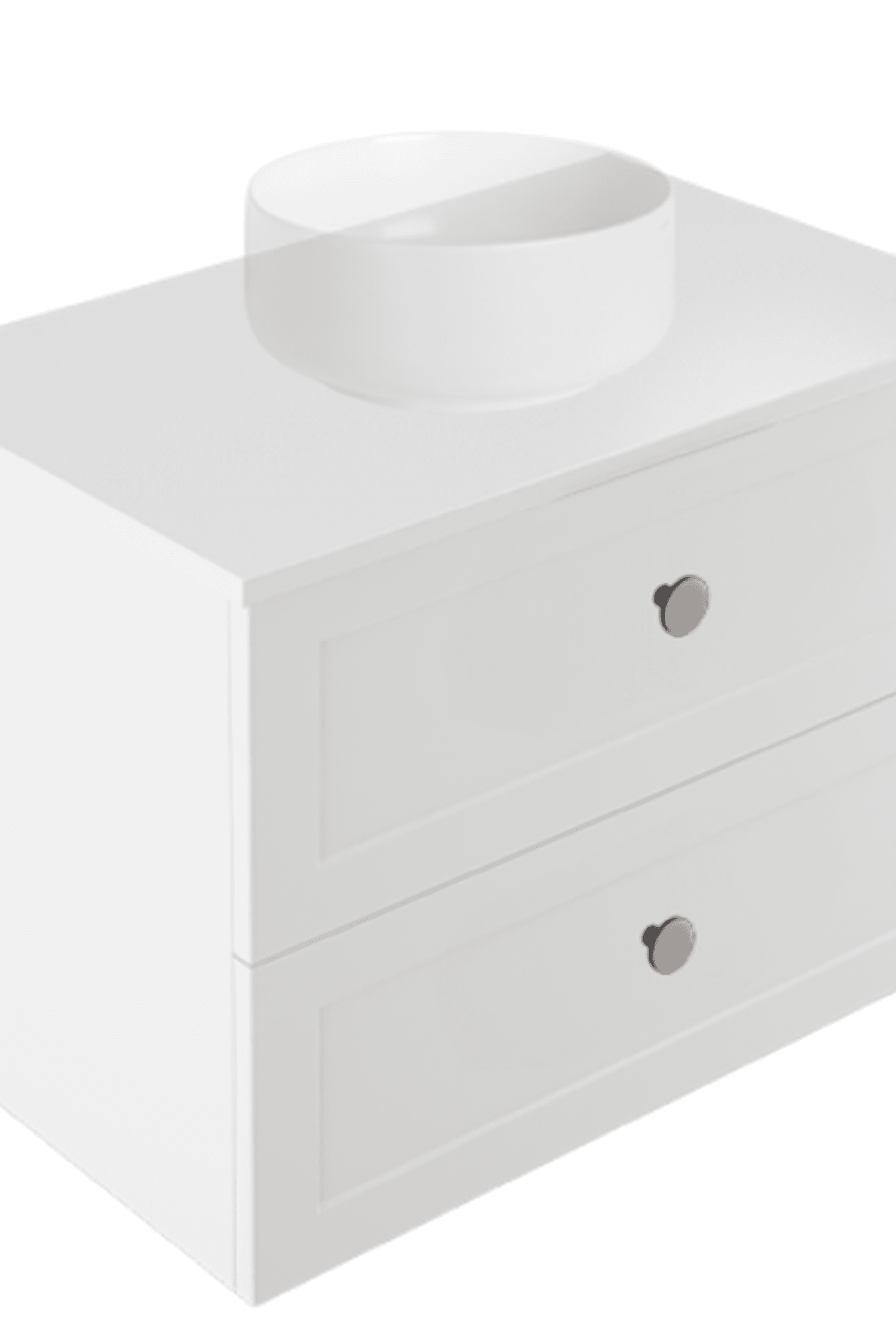Telaio 750 Single Centre Bowl 2 Drawer Wall Vanity