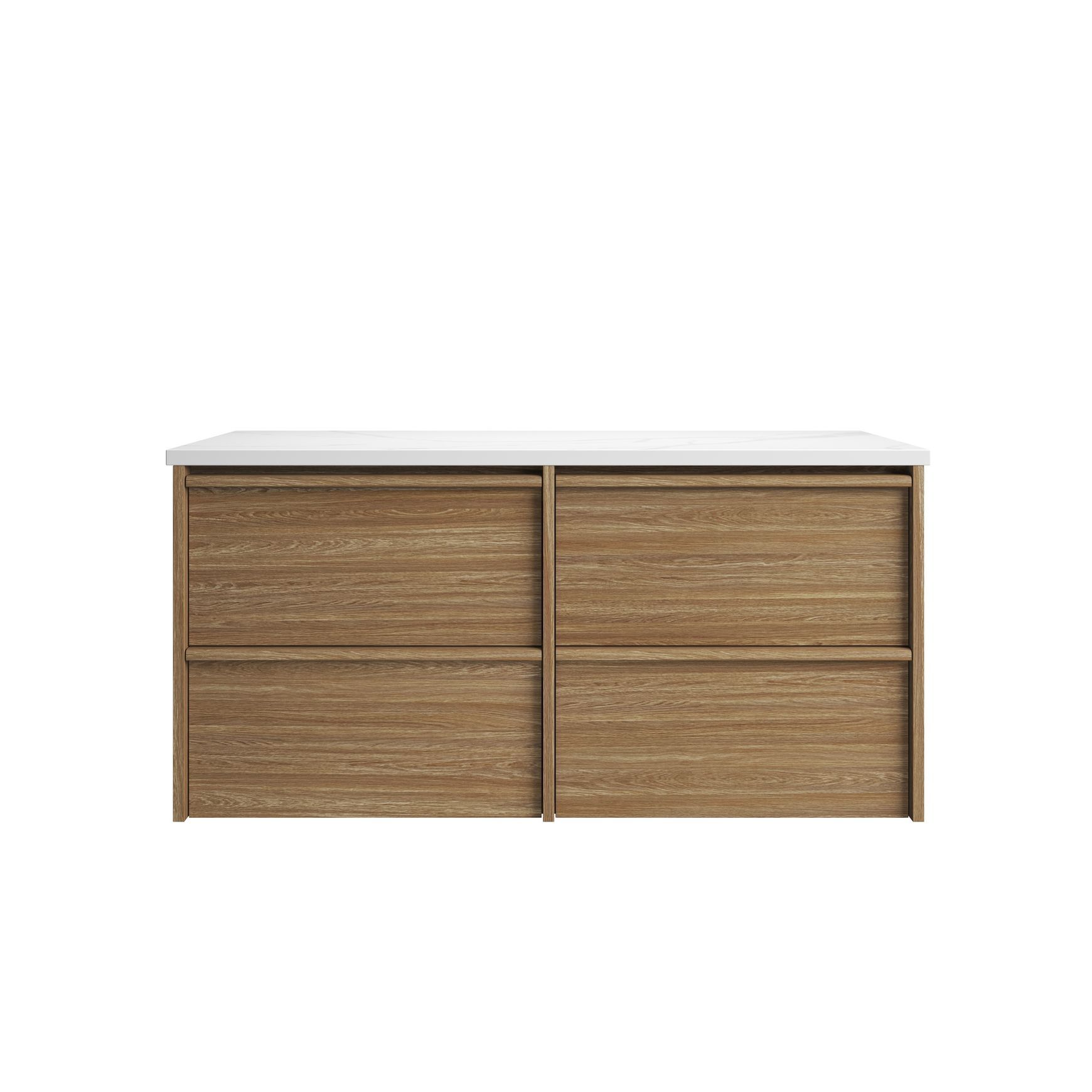 Aulic Venetta Framed Wall Hung 1200 Harvest Oak Cabinet