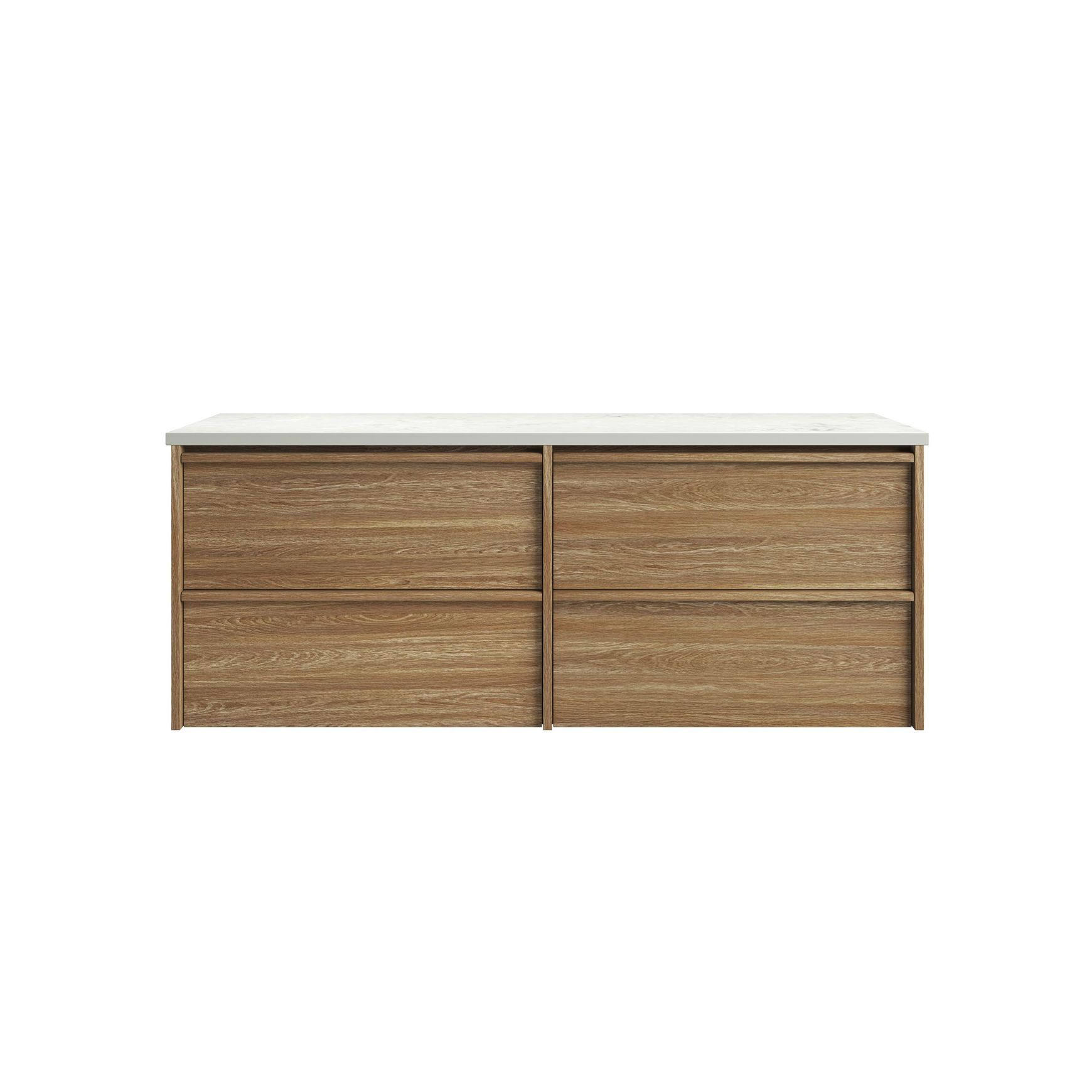 Aulic Venetta Framed Wall Hung 1500 Harvest Oak Cabinet
