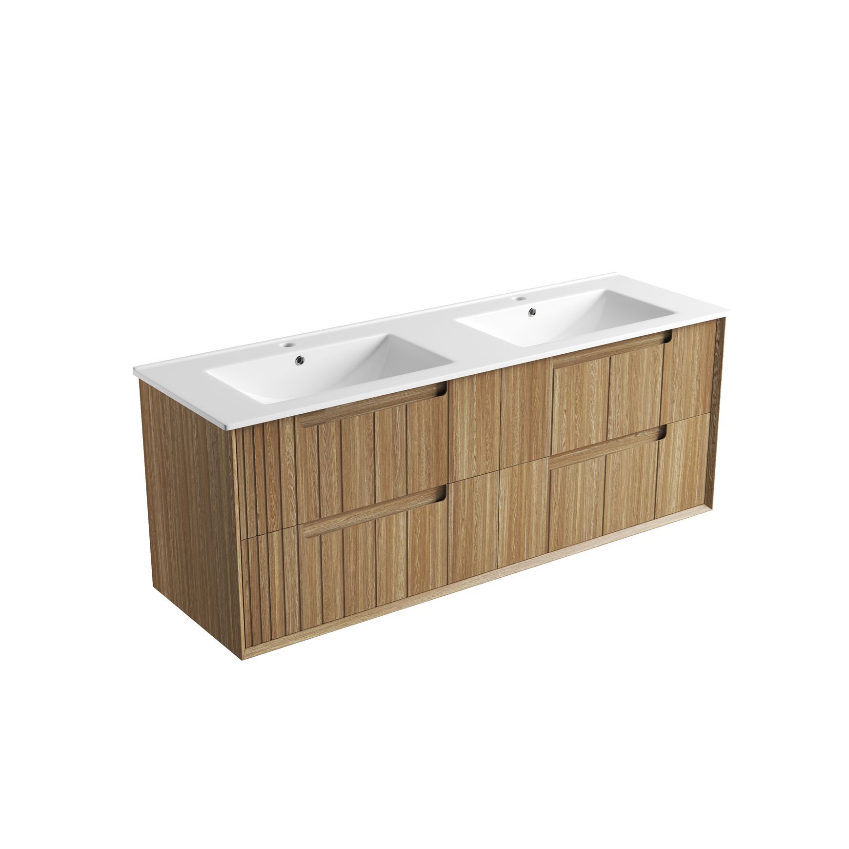 Aulic Voulari Vramed Wall Hung 1500 Harvest Oak Cabinet