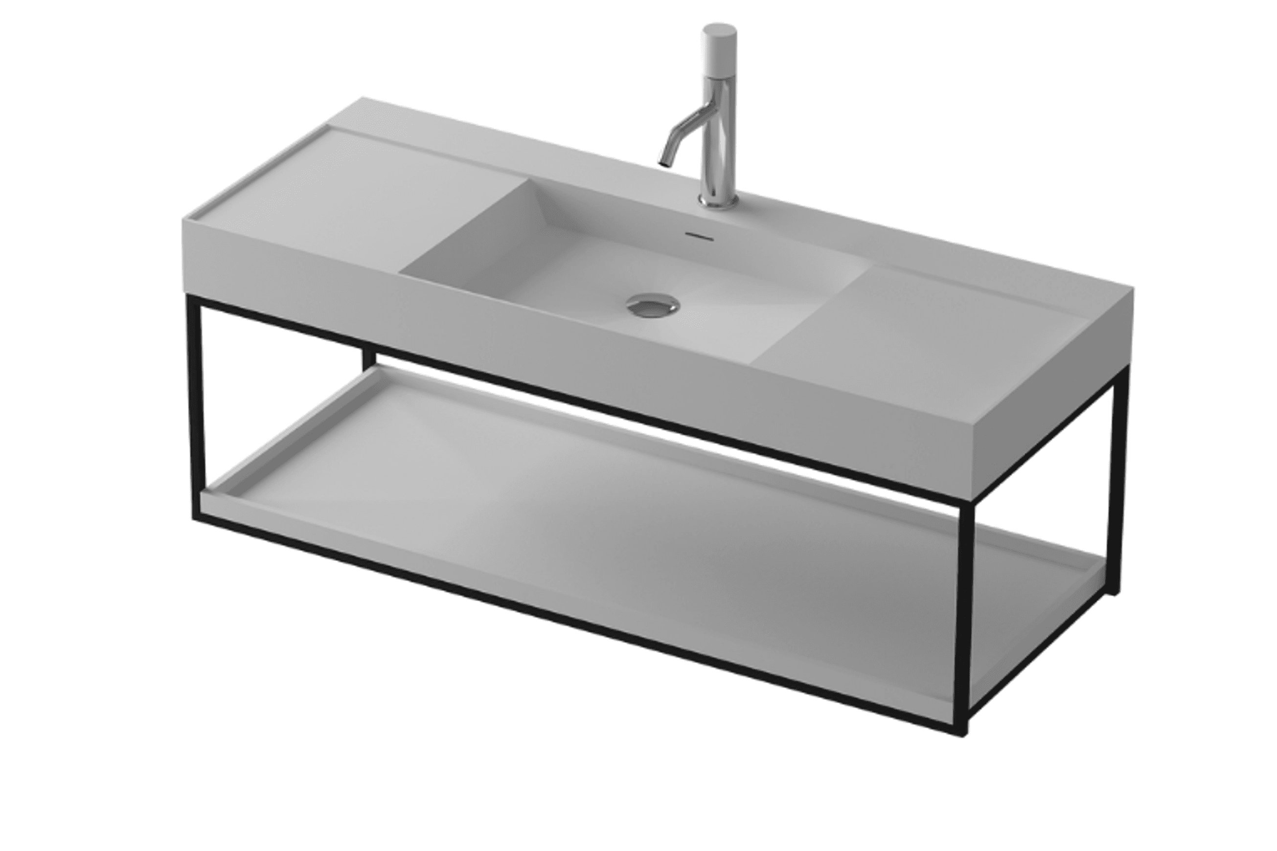 Solid Surface Wall Hung Vanity 1200mm G2733-0