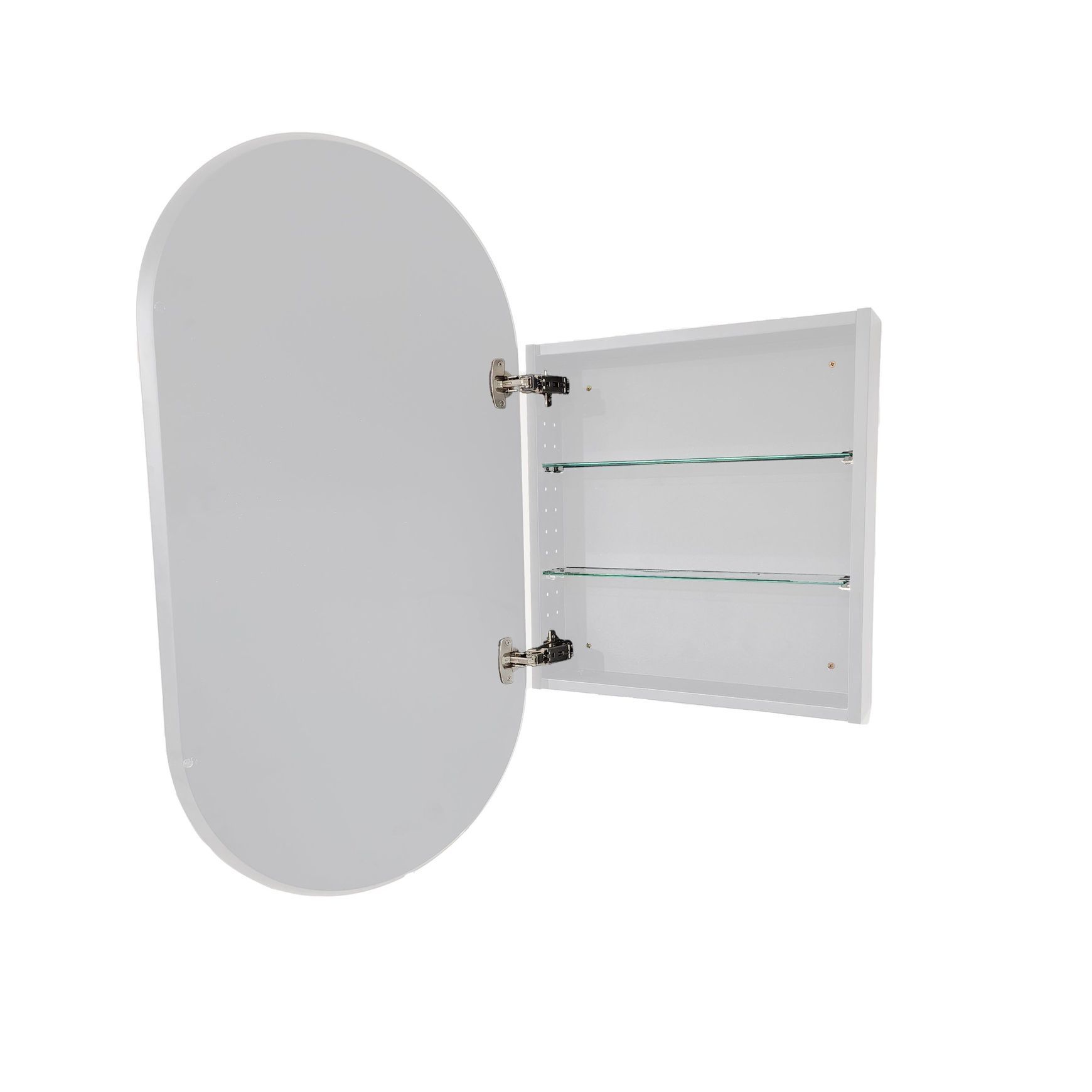 Code Neo Oval Inset Mirror Cabinet 500 X 950Mm