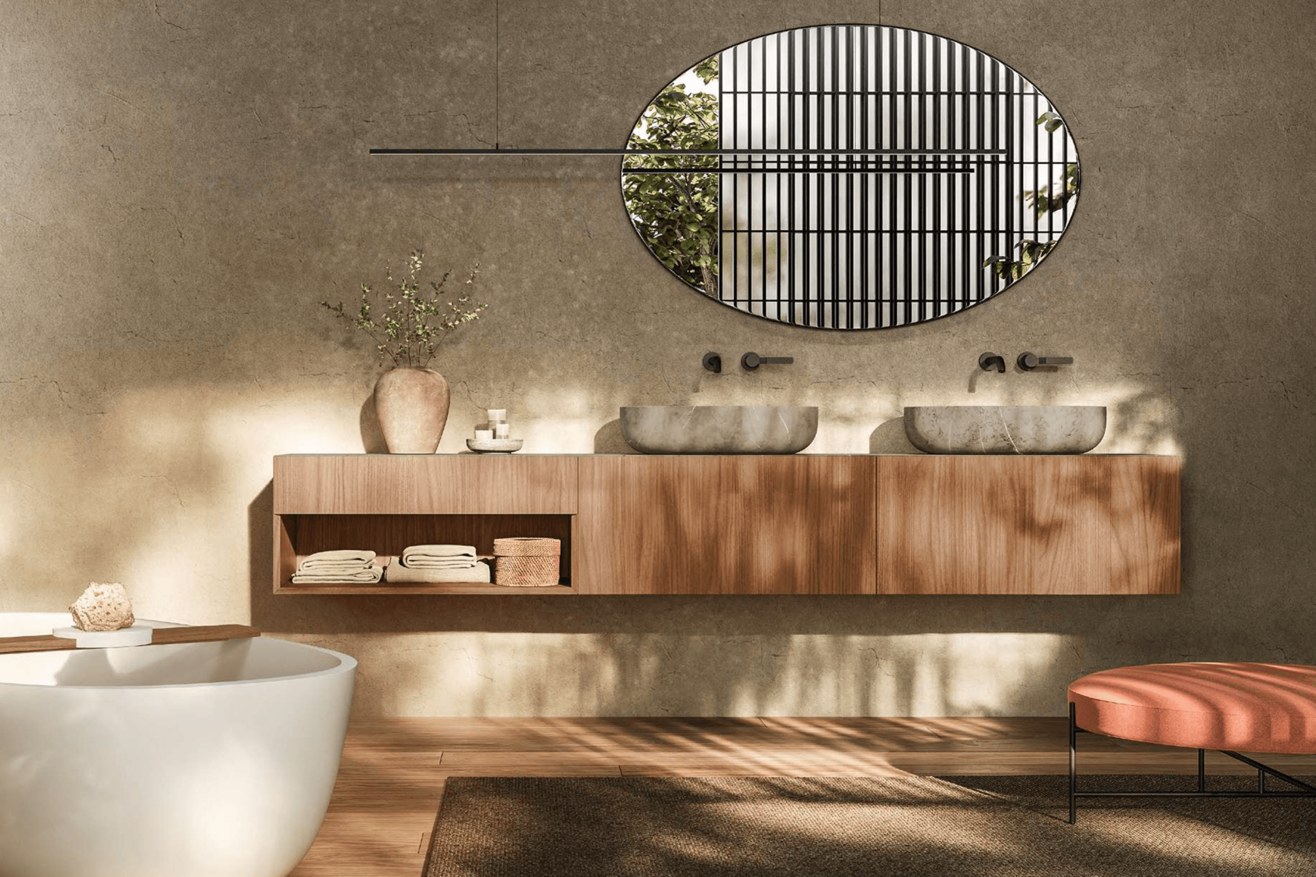I Fiumi ST Bathroom System by Boffi