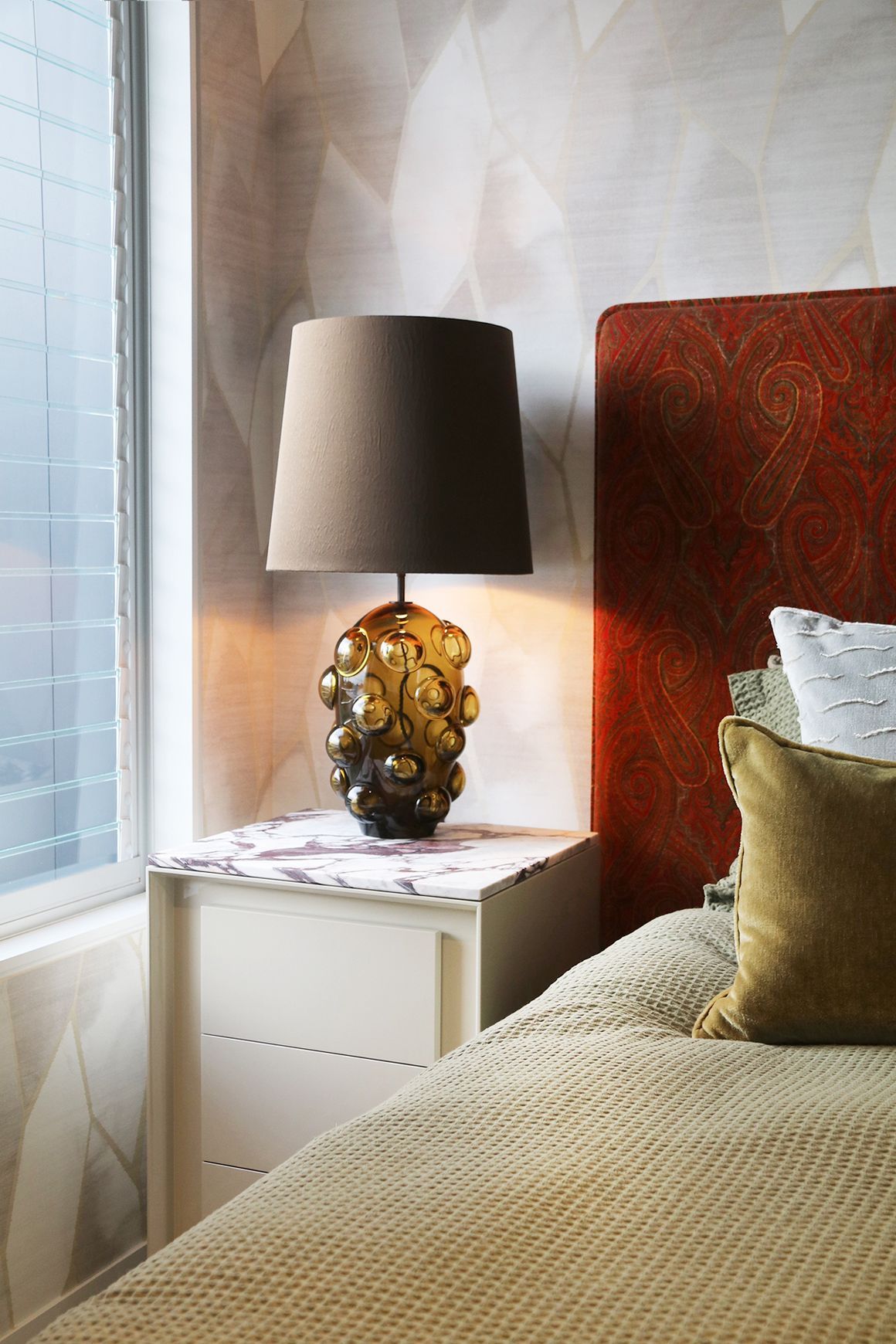 Zurich Three Drawer Bedside