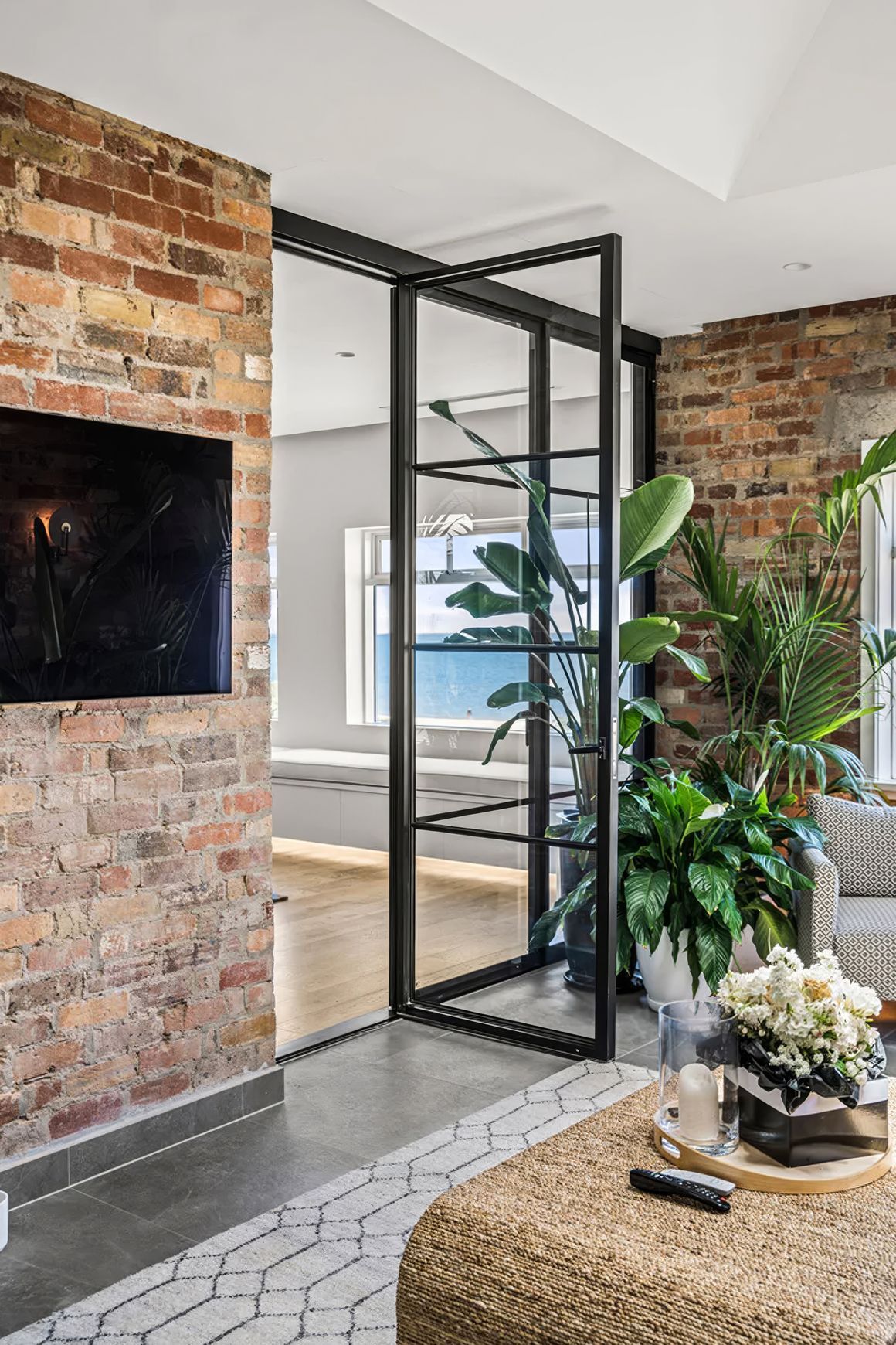 Steel Frame Glass Bifold Doors - Galvanised FPS50