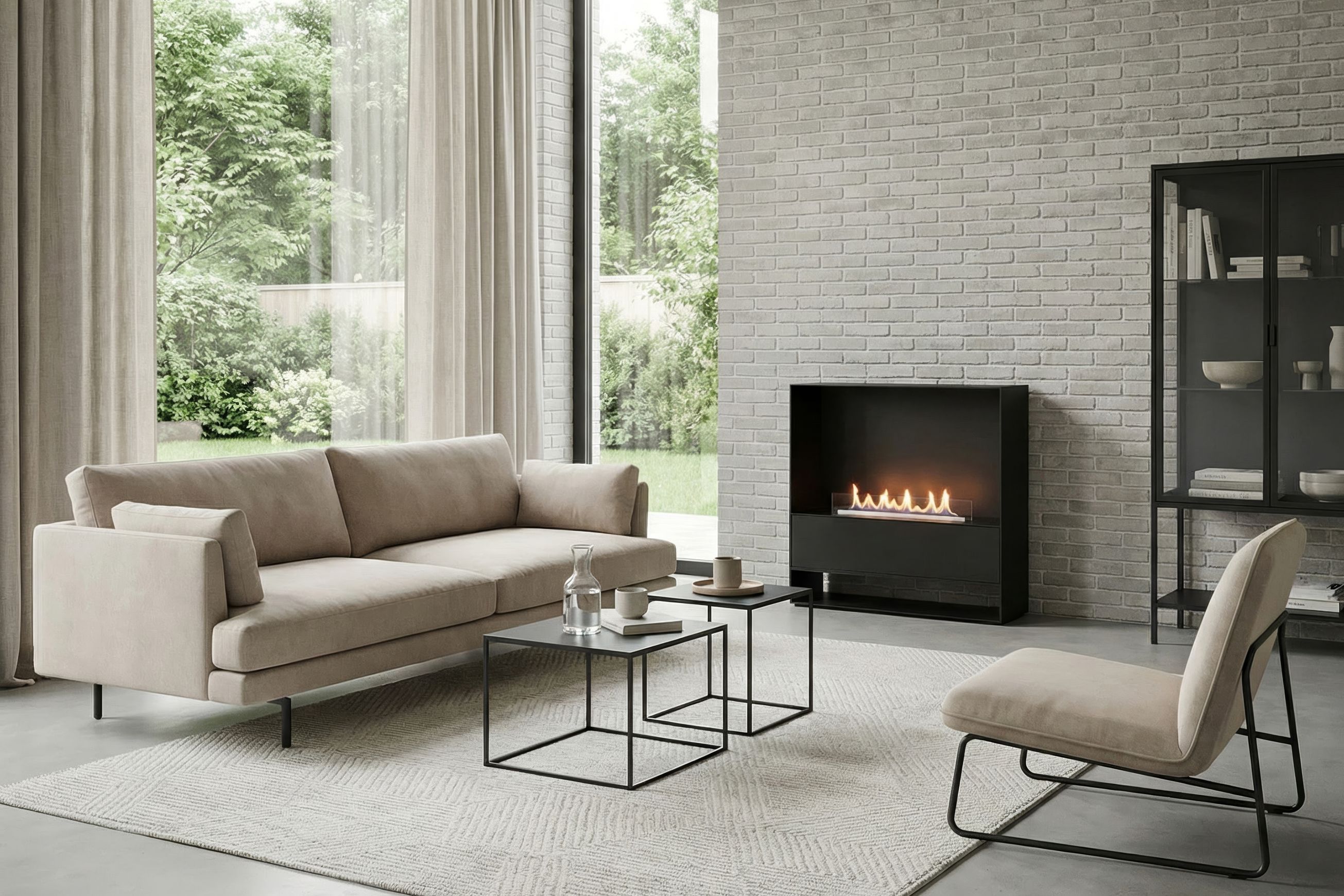 Decoflame Milan - Modular BEV Net Zero Fireplace 20.5hr