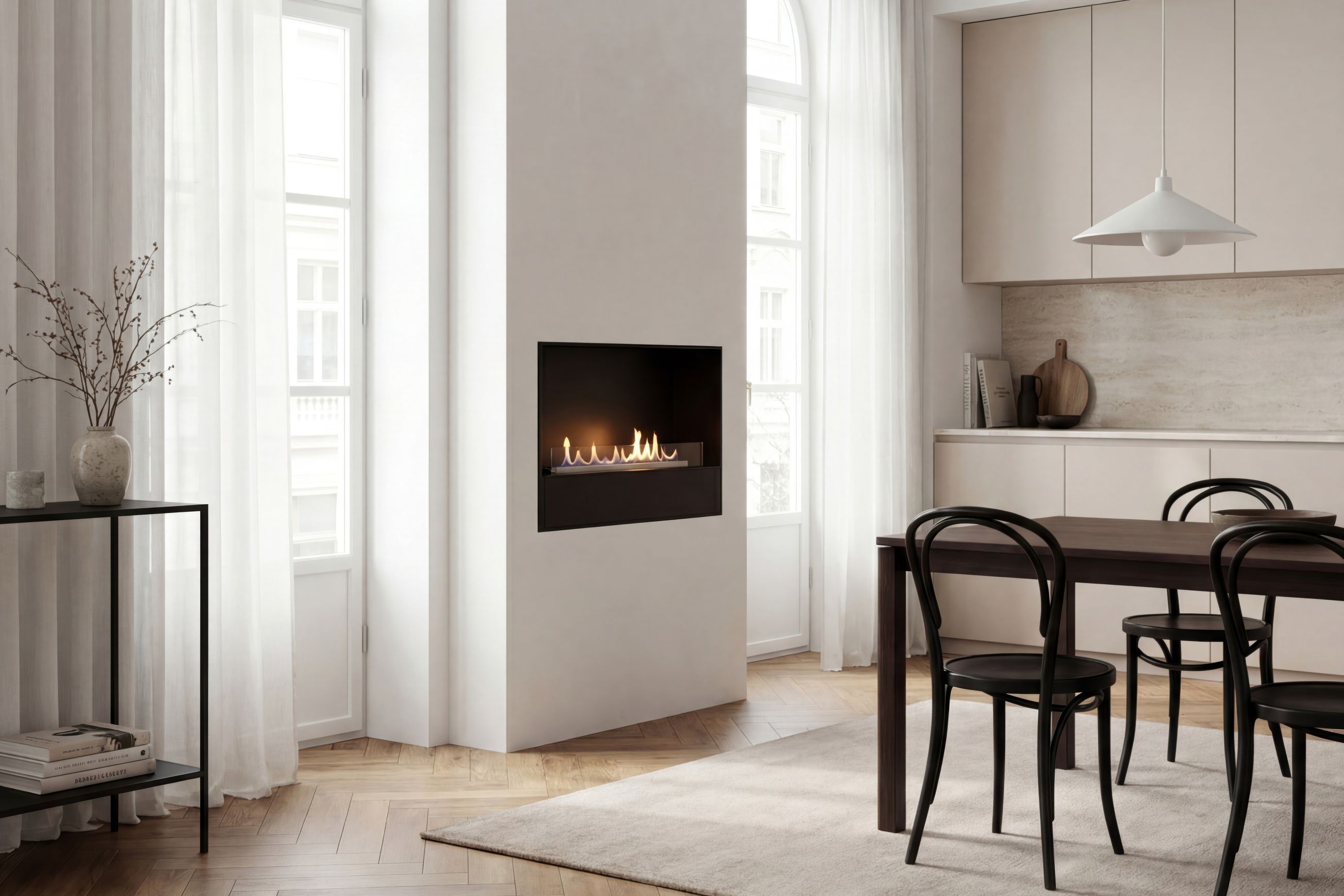 Decoflame Milan - Modular BEV Net Zero Fireplace 20.5hr