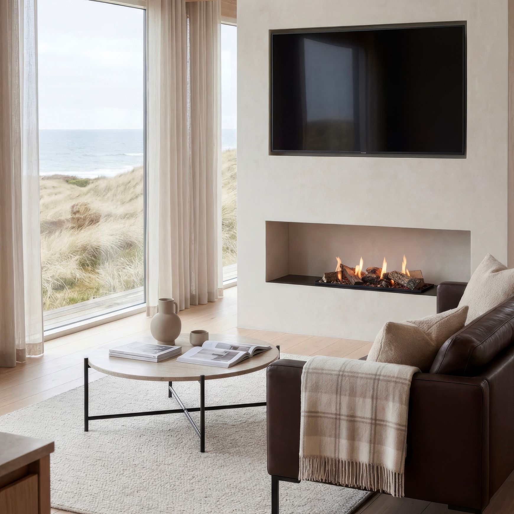 Decoflame BEV LogicWood Log Fireplace 20.5 Hr Burn Time