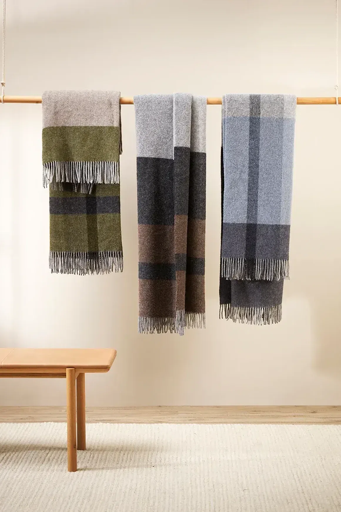 Baya Brunswick Throw - Bracken | Pure NZ Wool