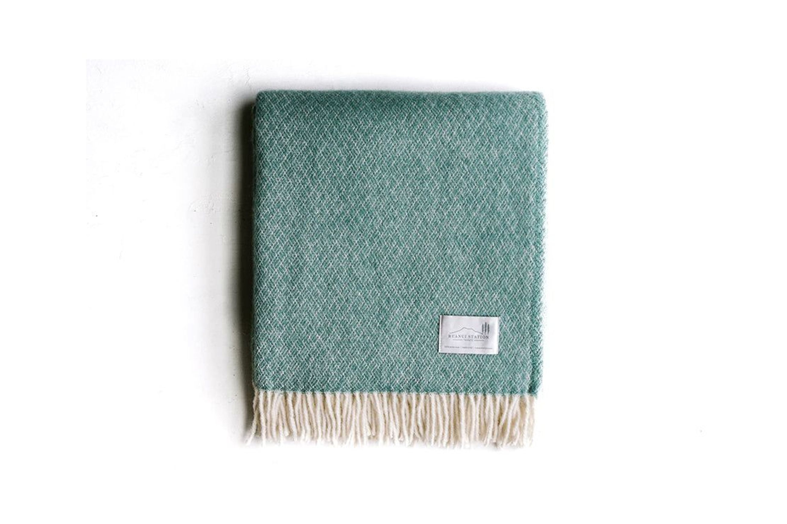 Ruanui Station Lambswool Throw - Studholme's Sage